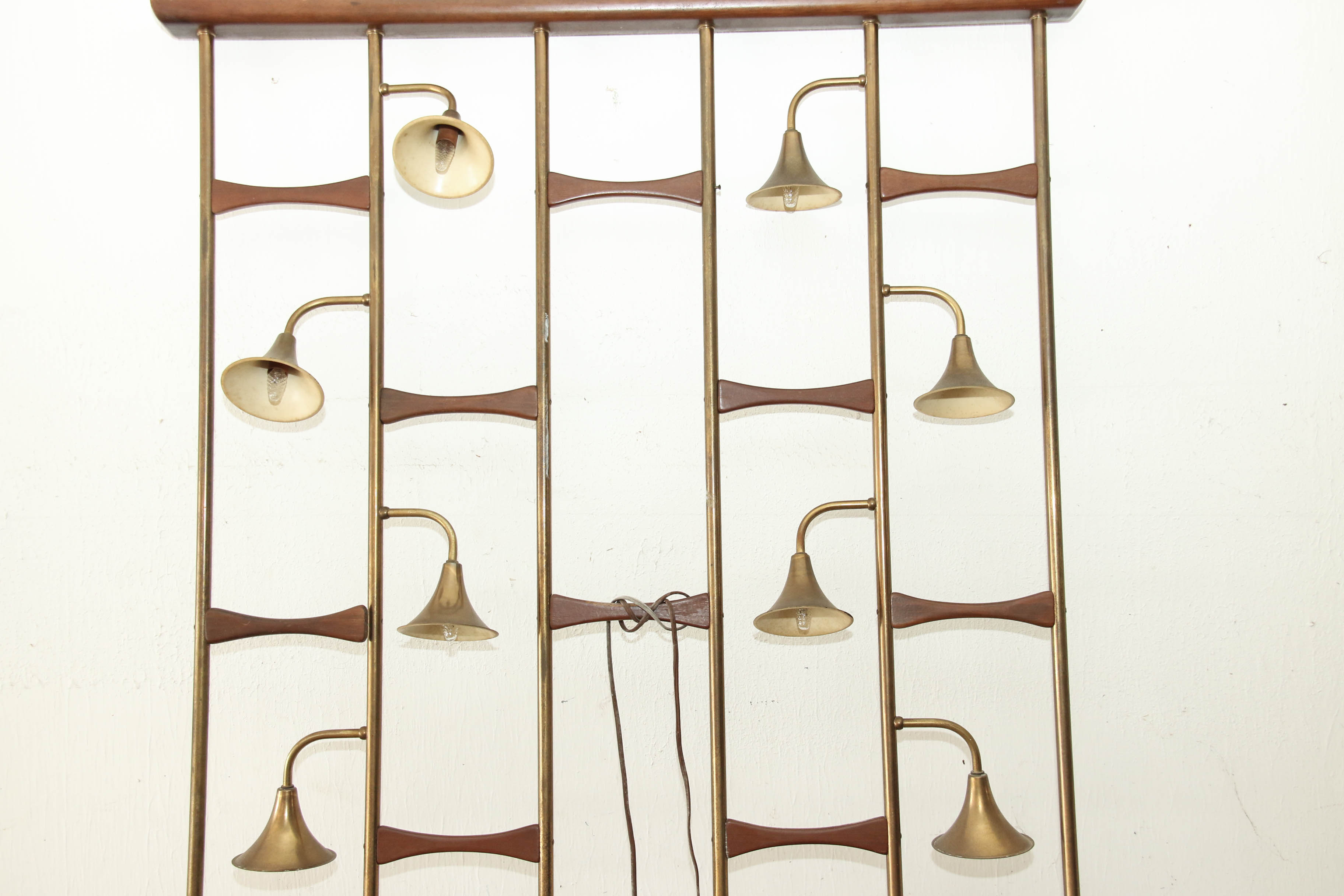 Mid Century Modern Room Divider Lamp Screen