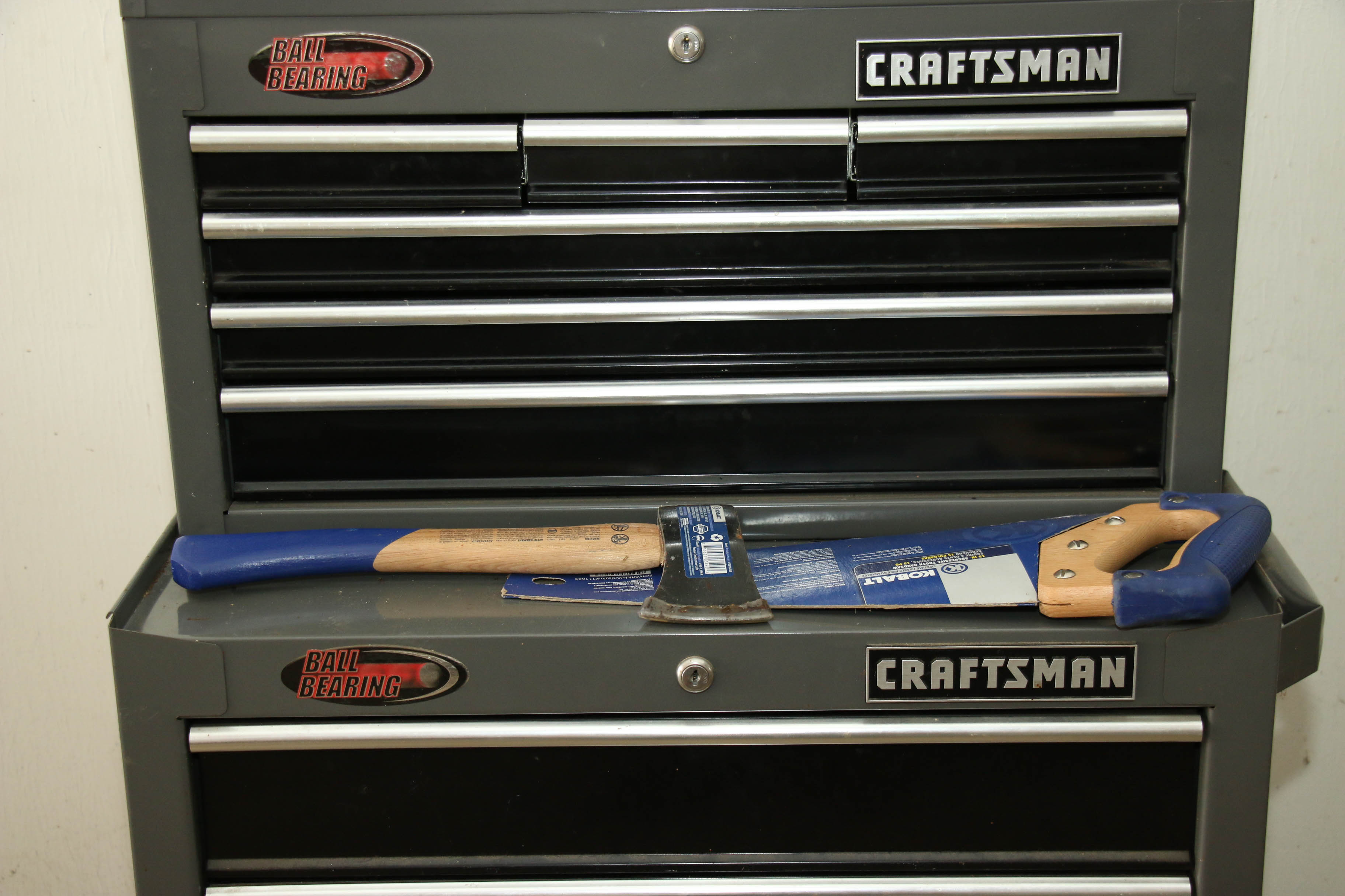 Craftsman "Ball Bearing" Steel Rolling Tool Cabinet with Top Chest and More