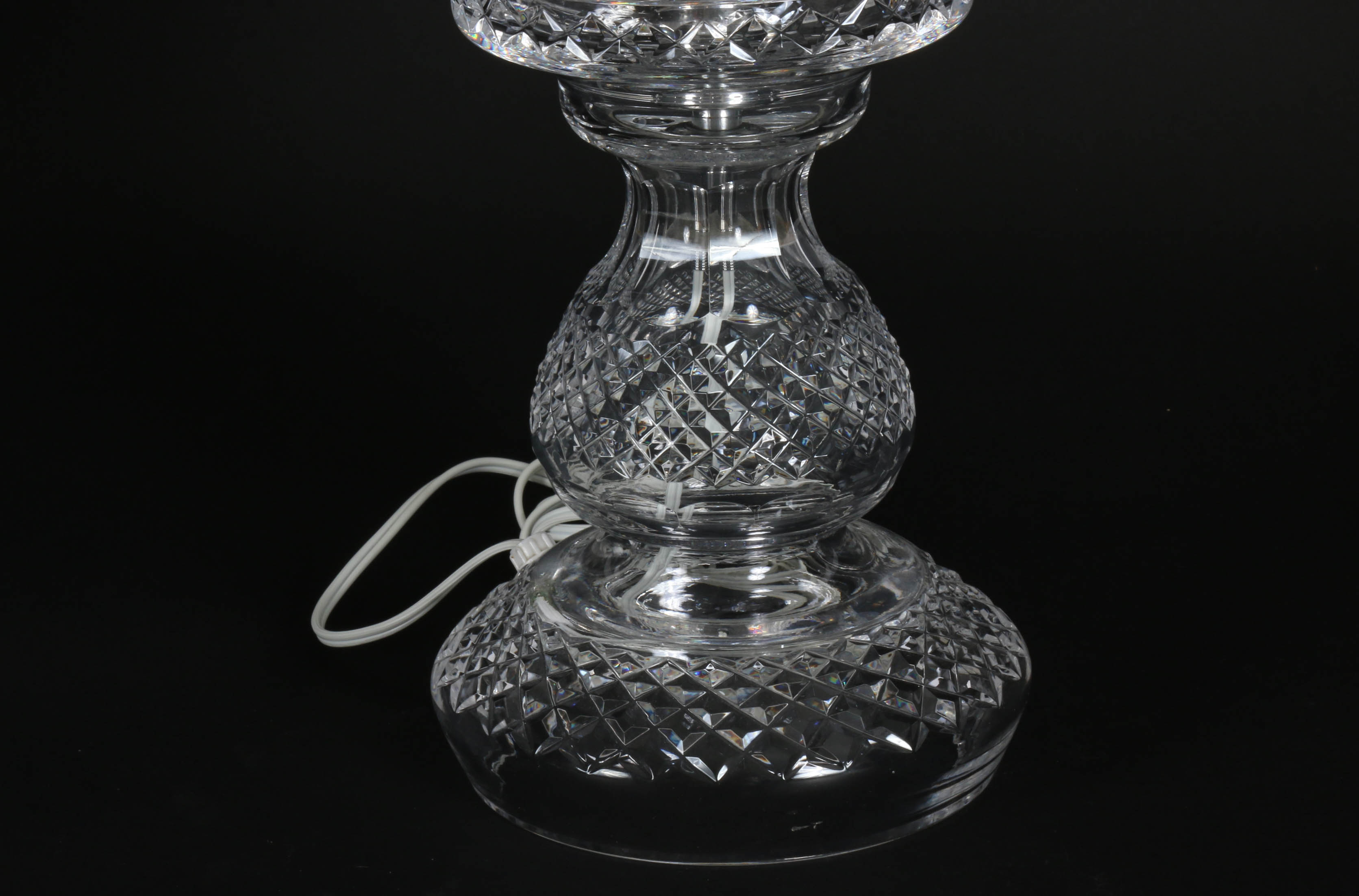Waterford Crystal "Inishmore" Electric Hurricane Lamp