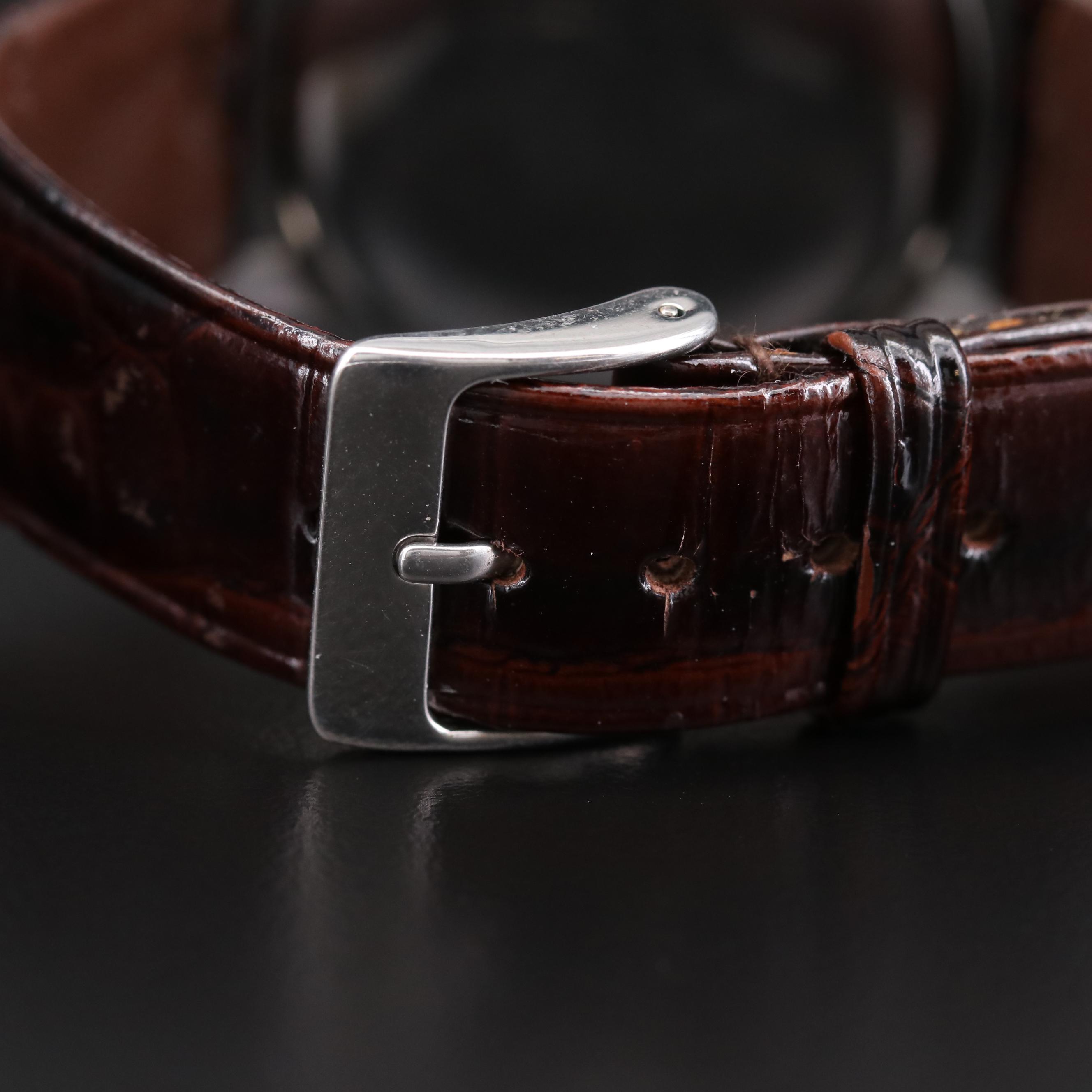 Stainless Steel Rolex Precision Stem Wind Watch