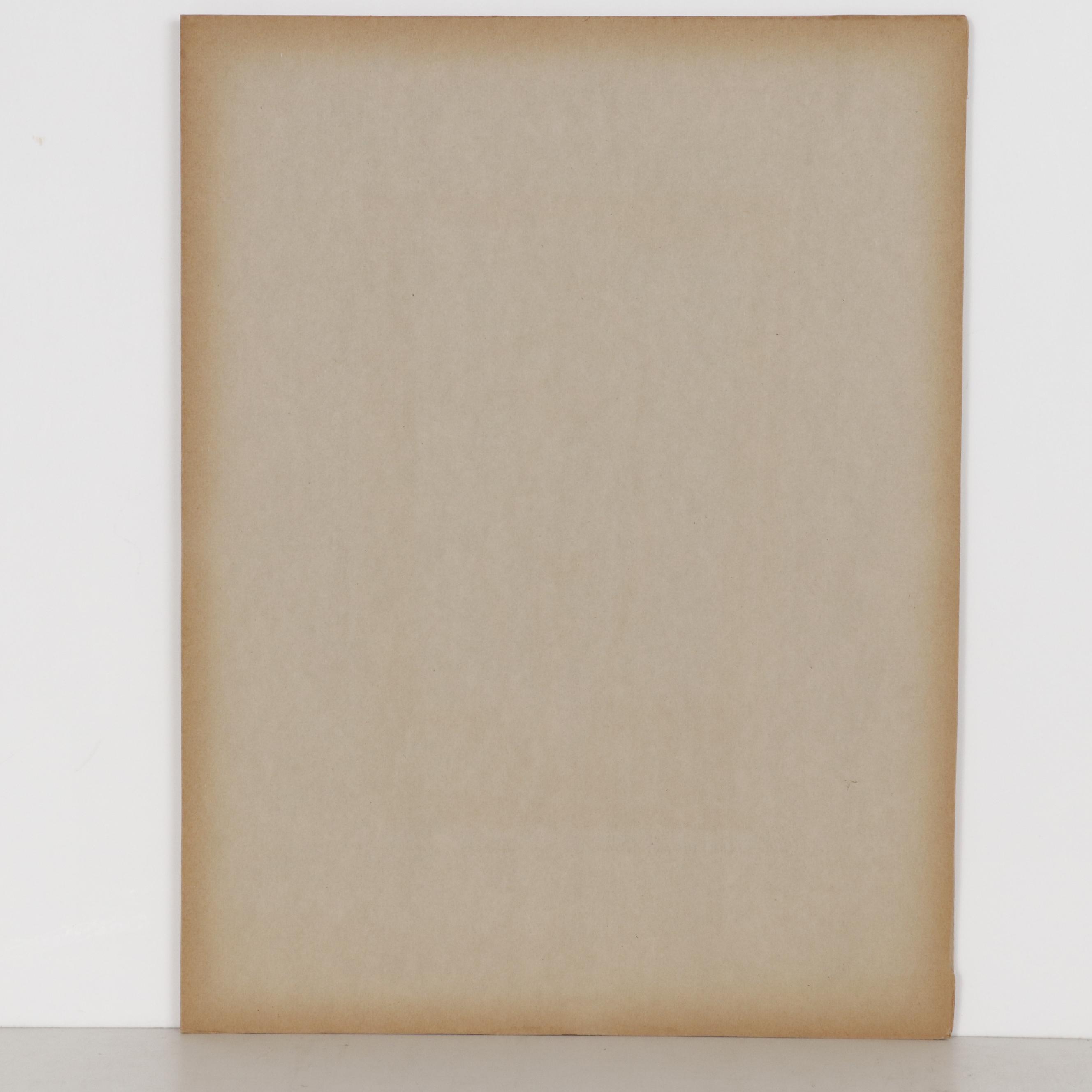 Leonard Maurer Woodcut of Kneeling Female Nude, 1961