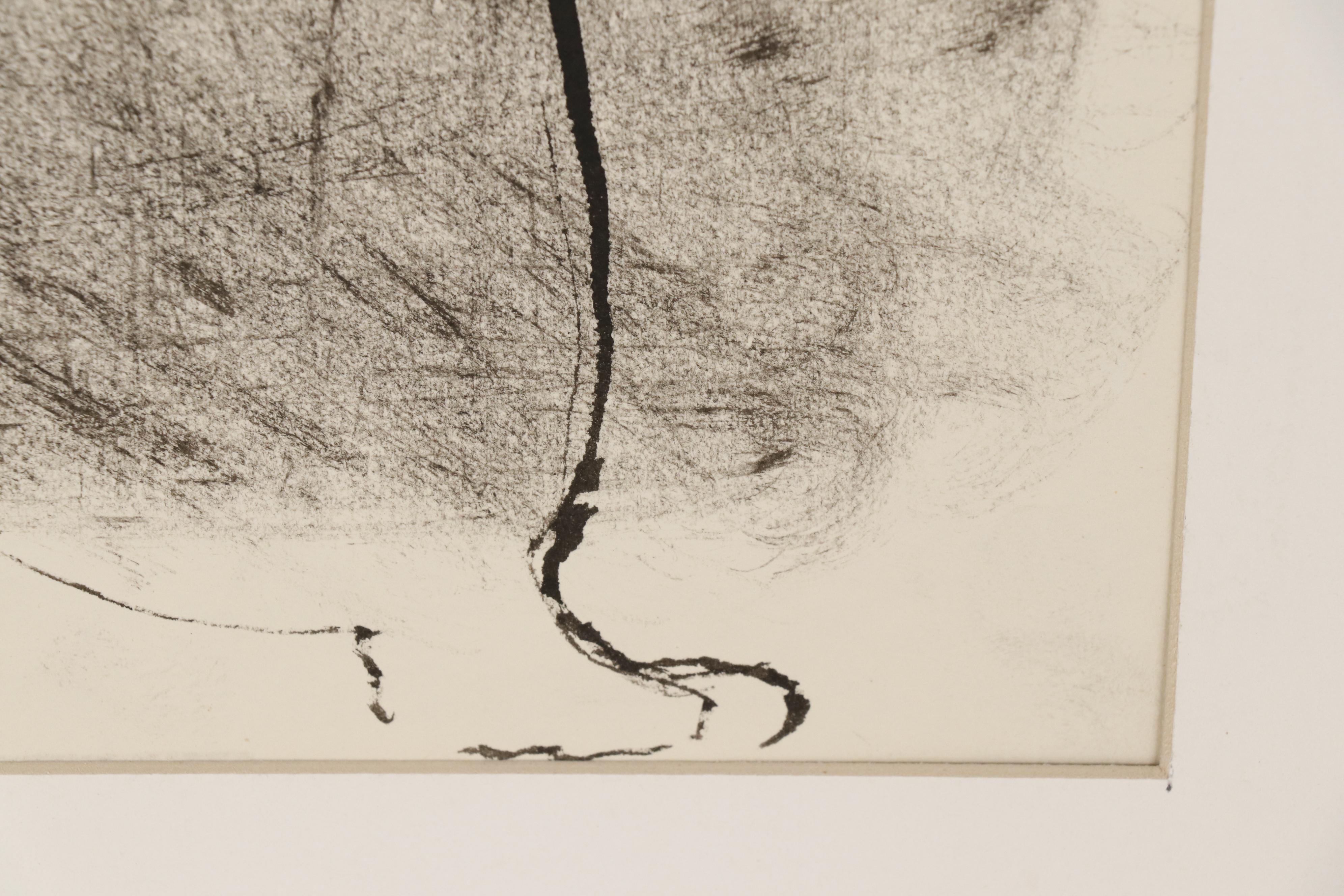 Leonard Maurer Figural Ink Drawing, 1963