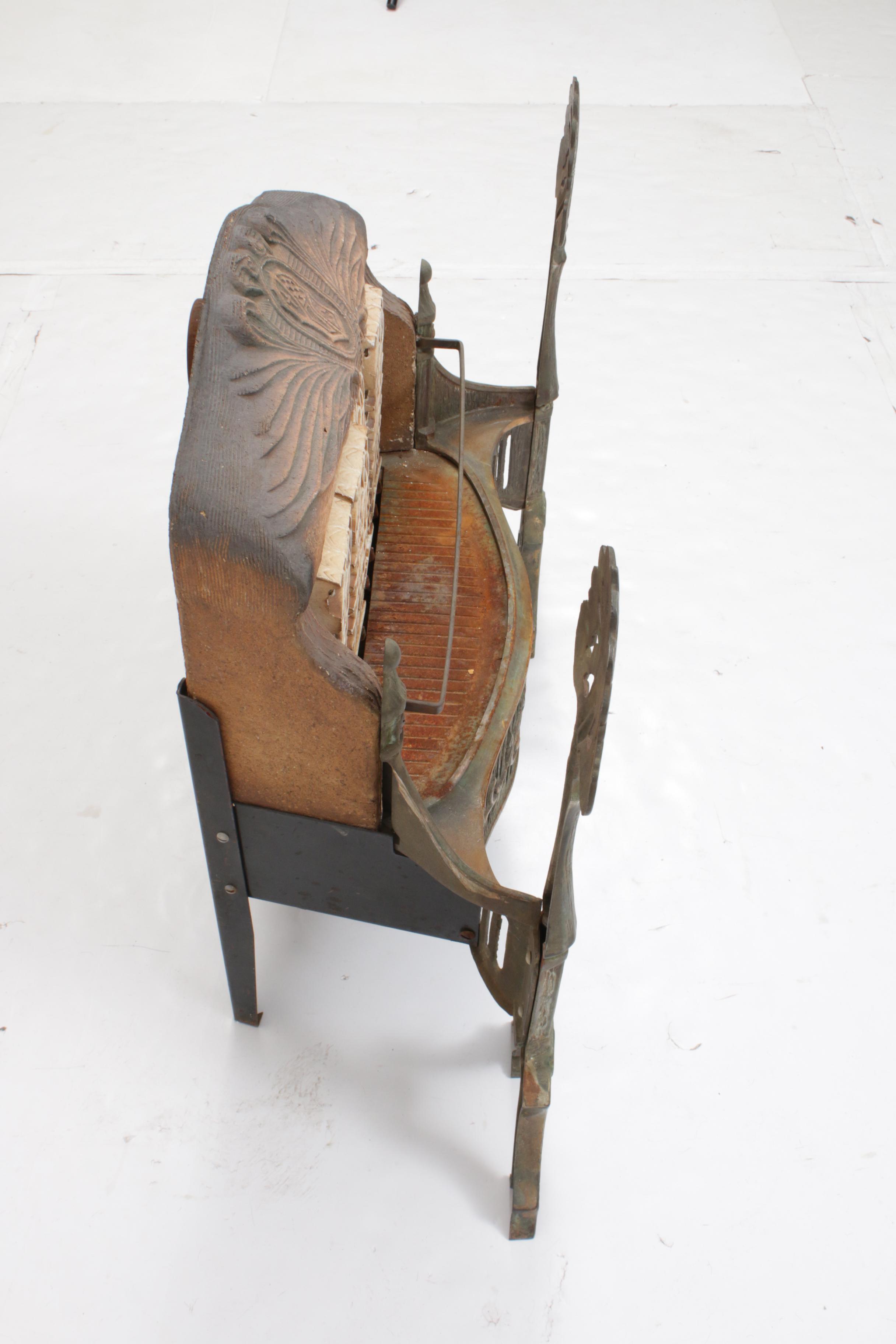 Fosco Fireplace Style Cast Iron Gas Heater, Early to Mid-20th Century