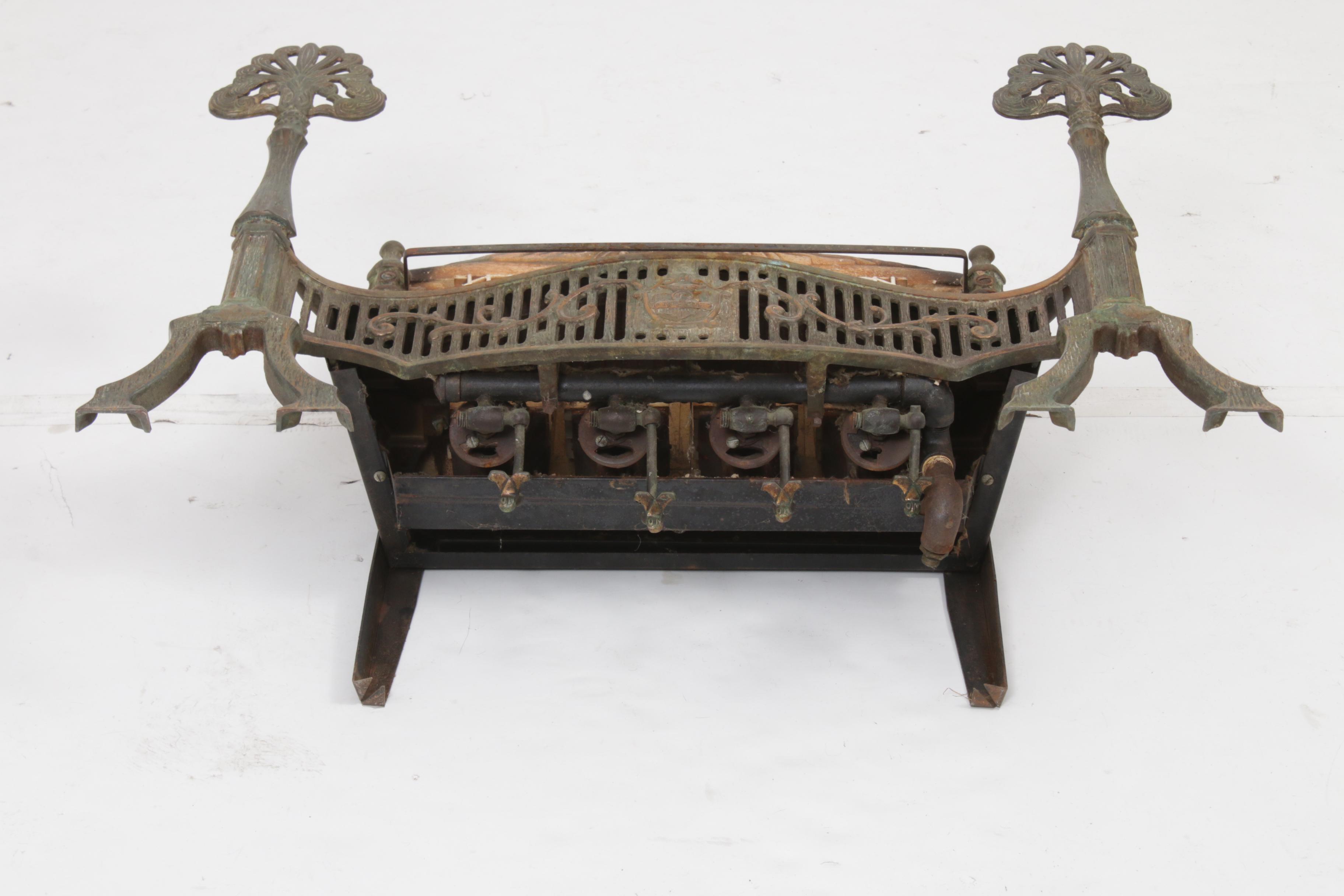 Fosco Fireplace Style Cast Iron Gas Heater, Early to Mid-20th Century