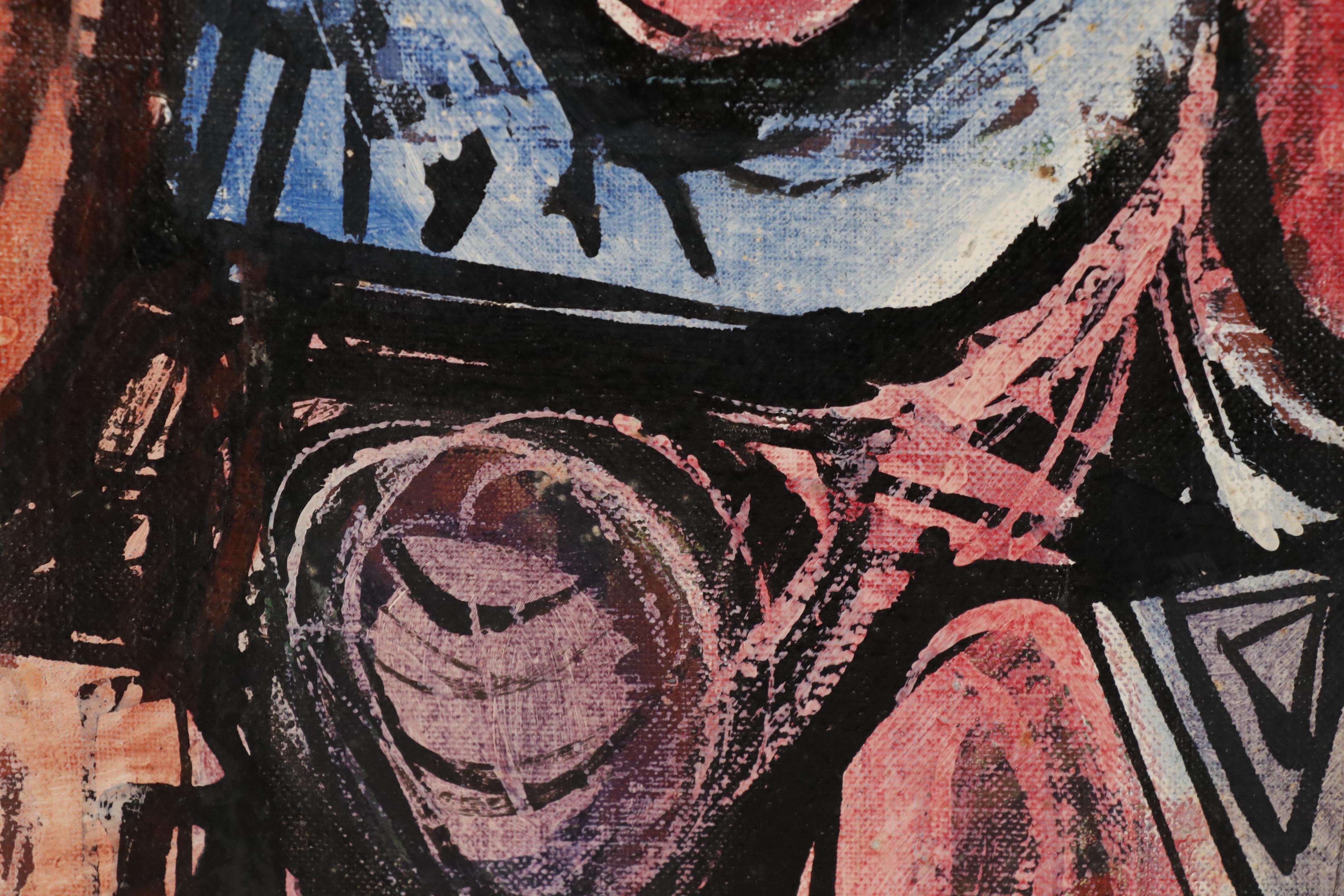 Leonard Maurer Abstract Oil Painting, 1949