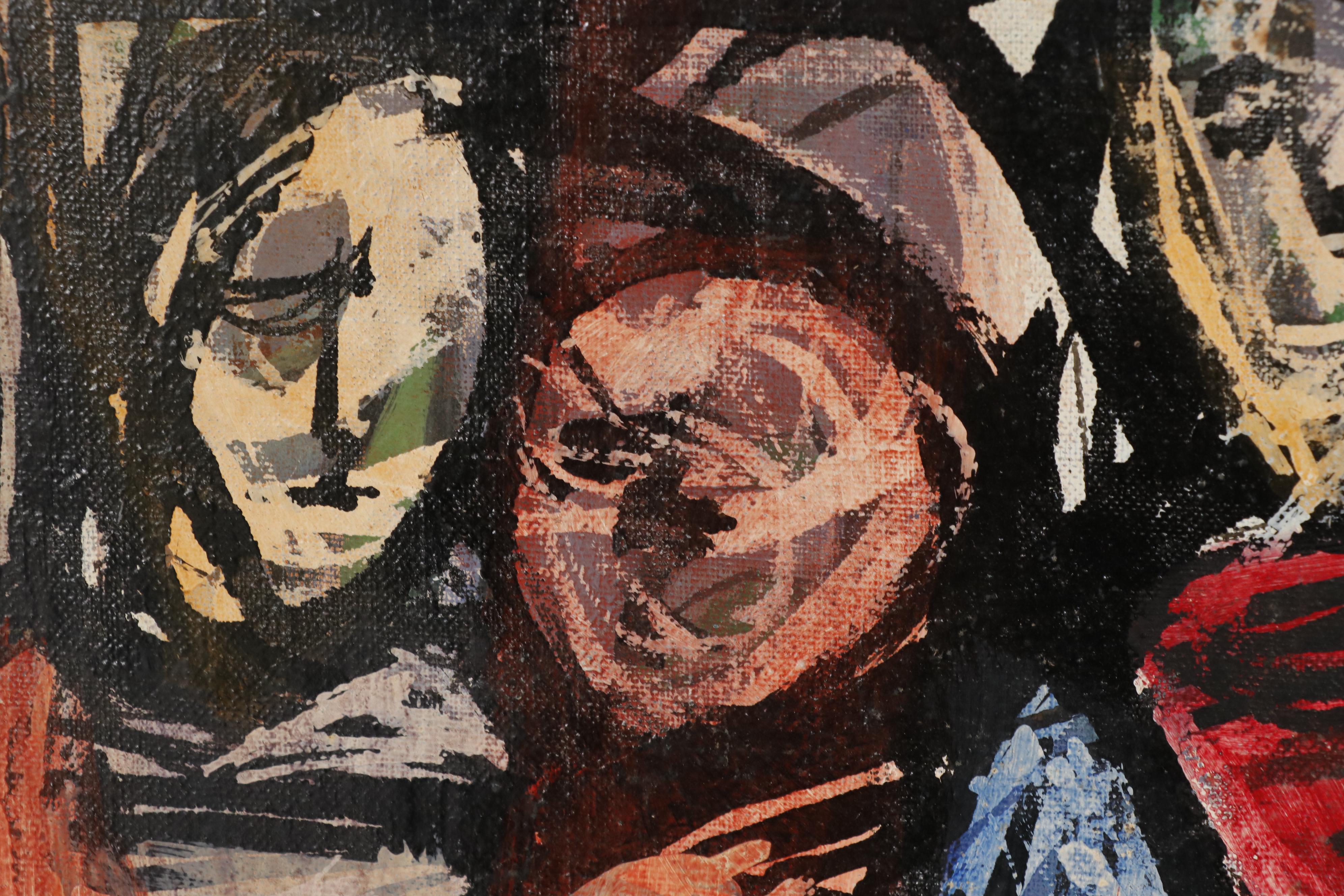 Leonard Maurer Abstract Oil Painting, 1949