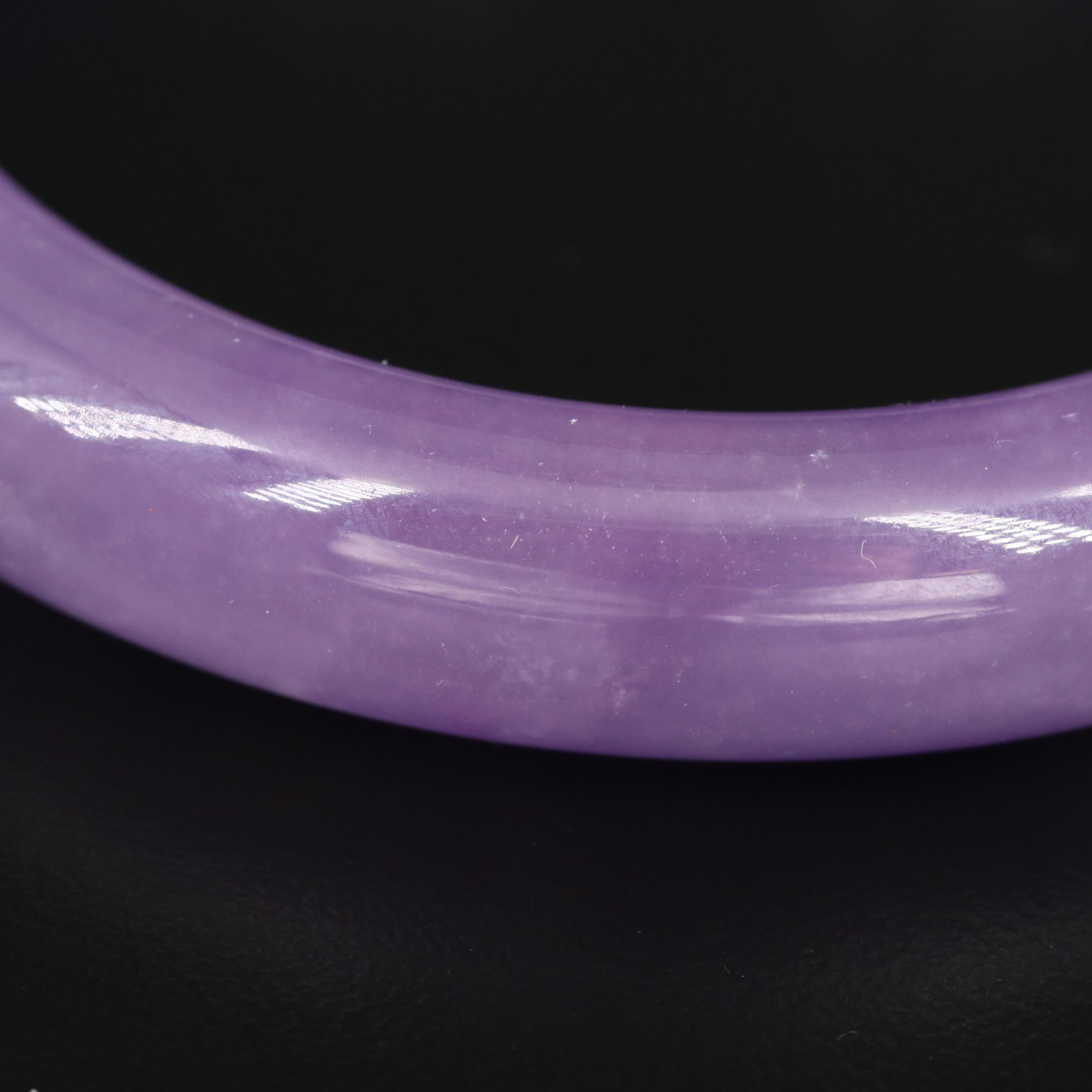 Purple Jadeite Bangle Bracelet