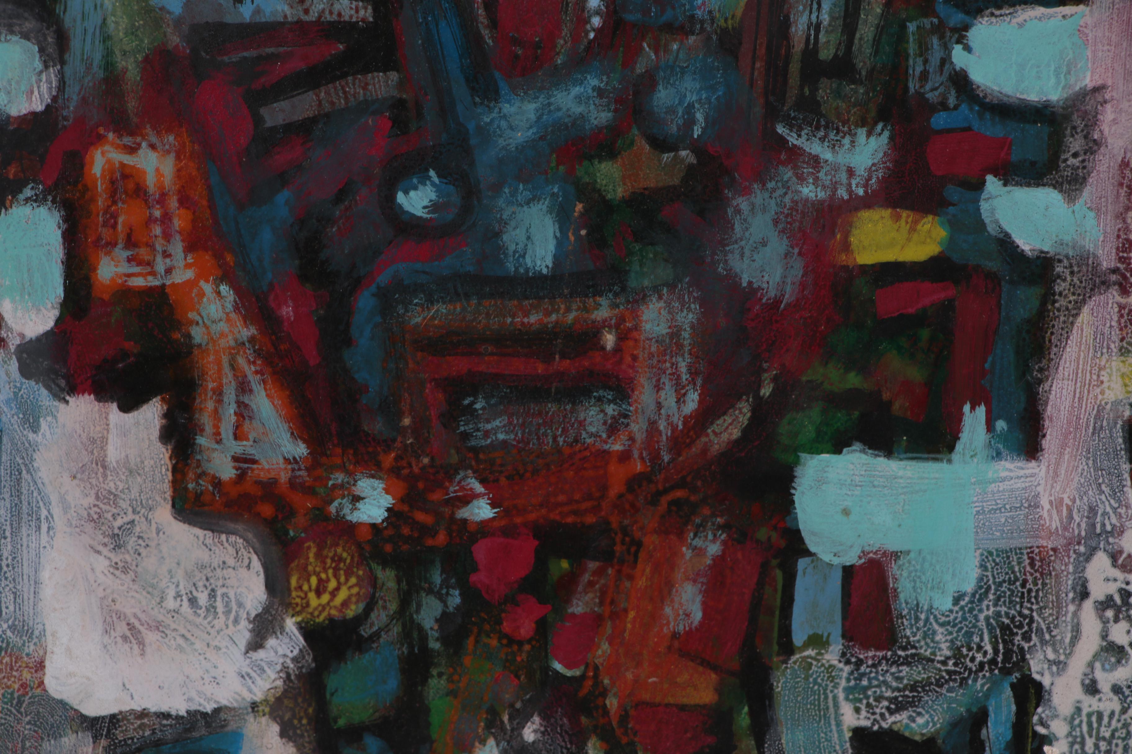 Leonard Maurer Abstract Oil Painting