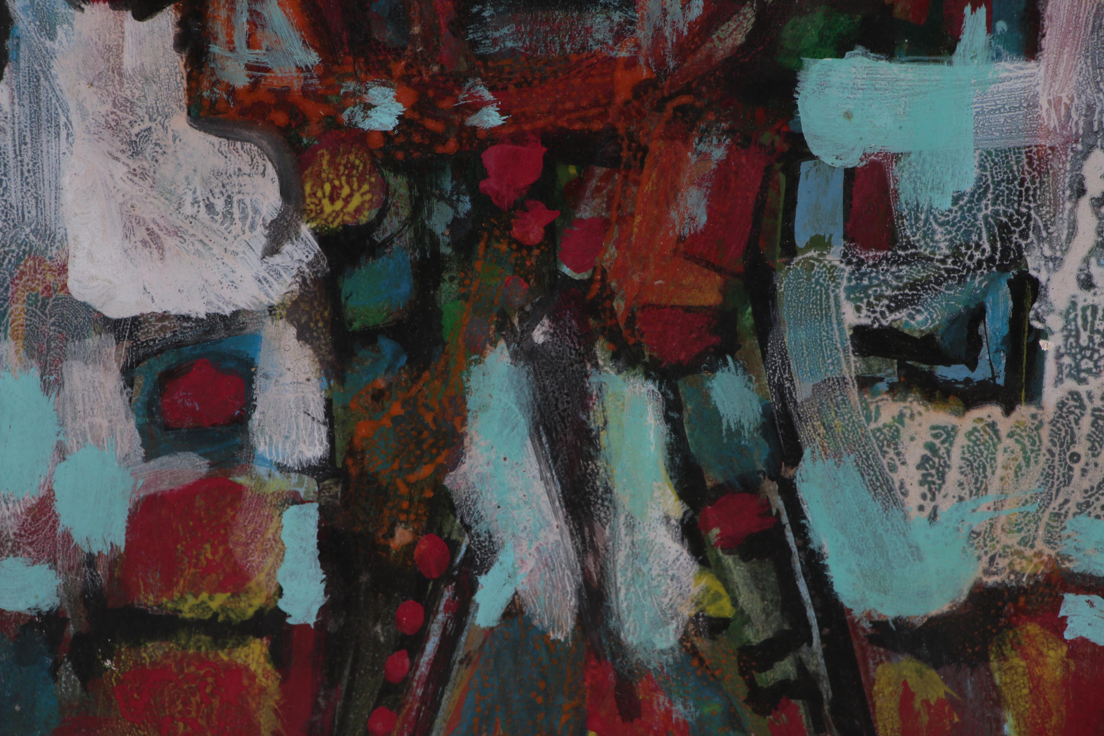 Leonard Maurer Abstract Oil Painting