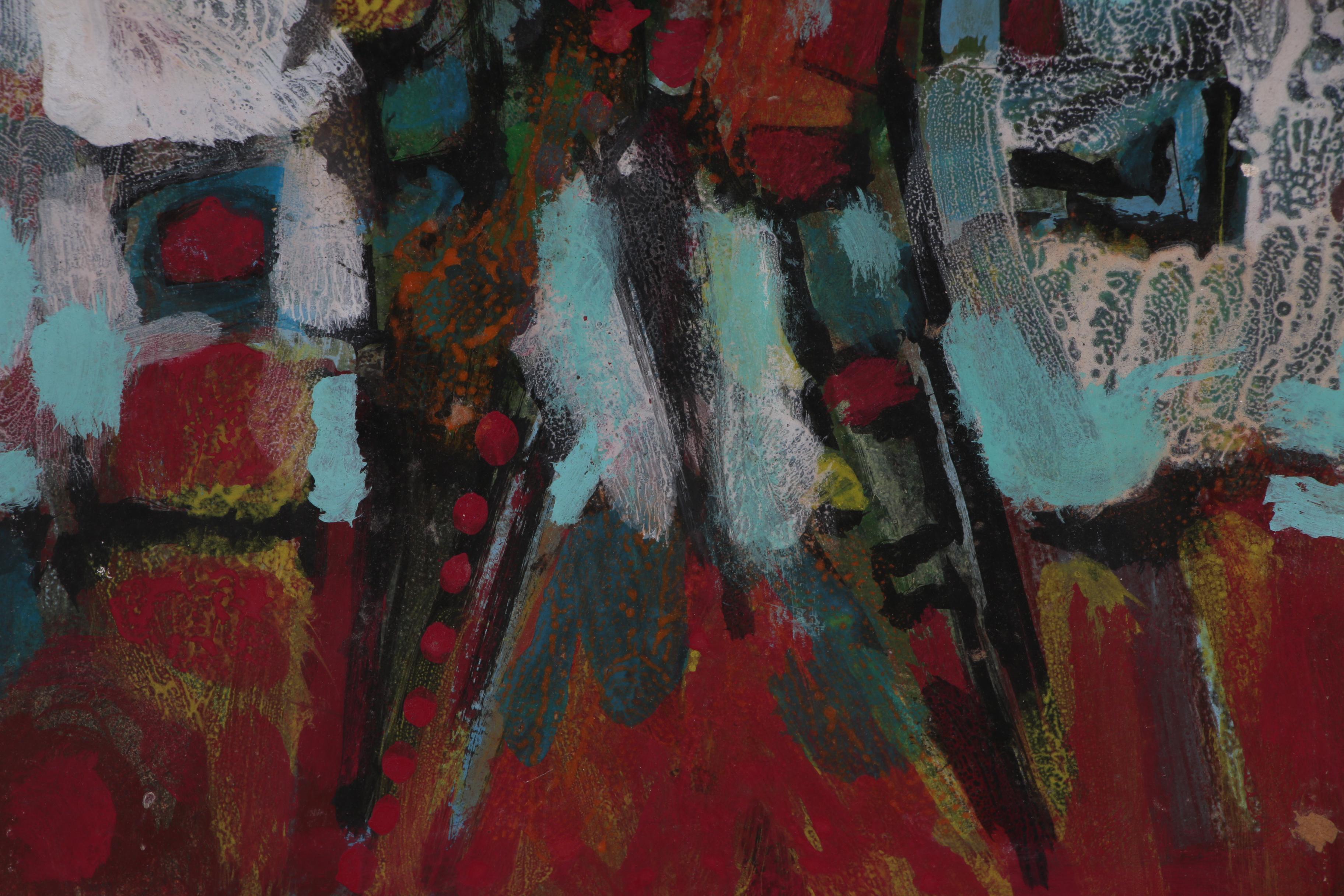 Leonard Maurer Abstract Oil Painting