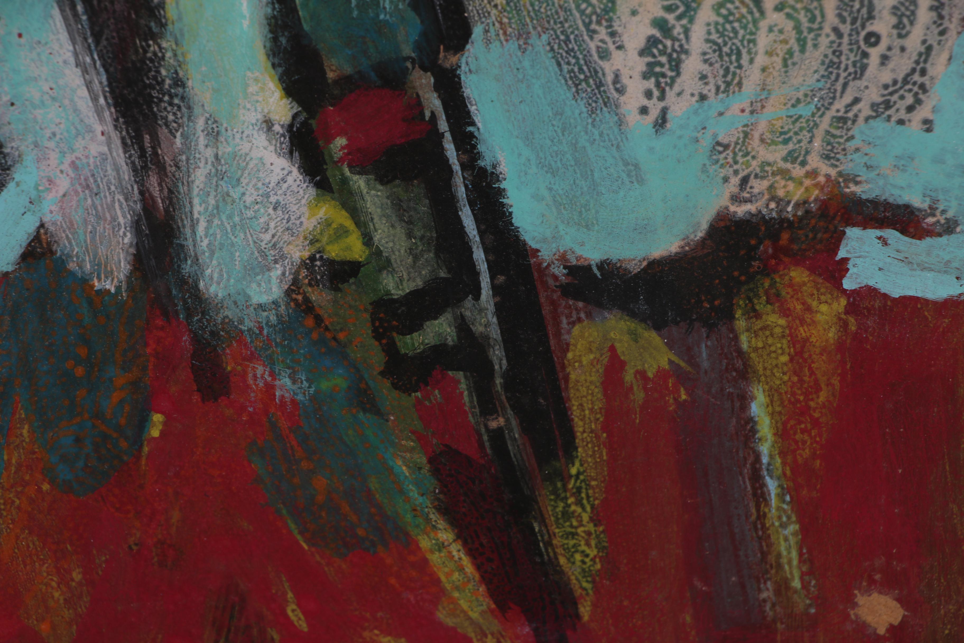 Leonard Maurer Abstract Oil Painting