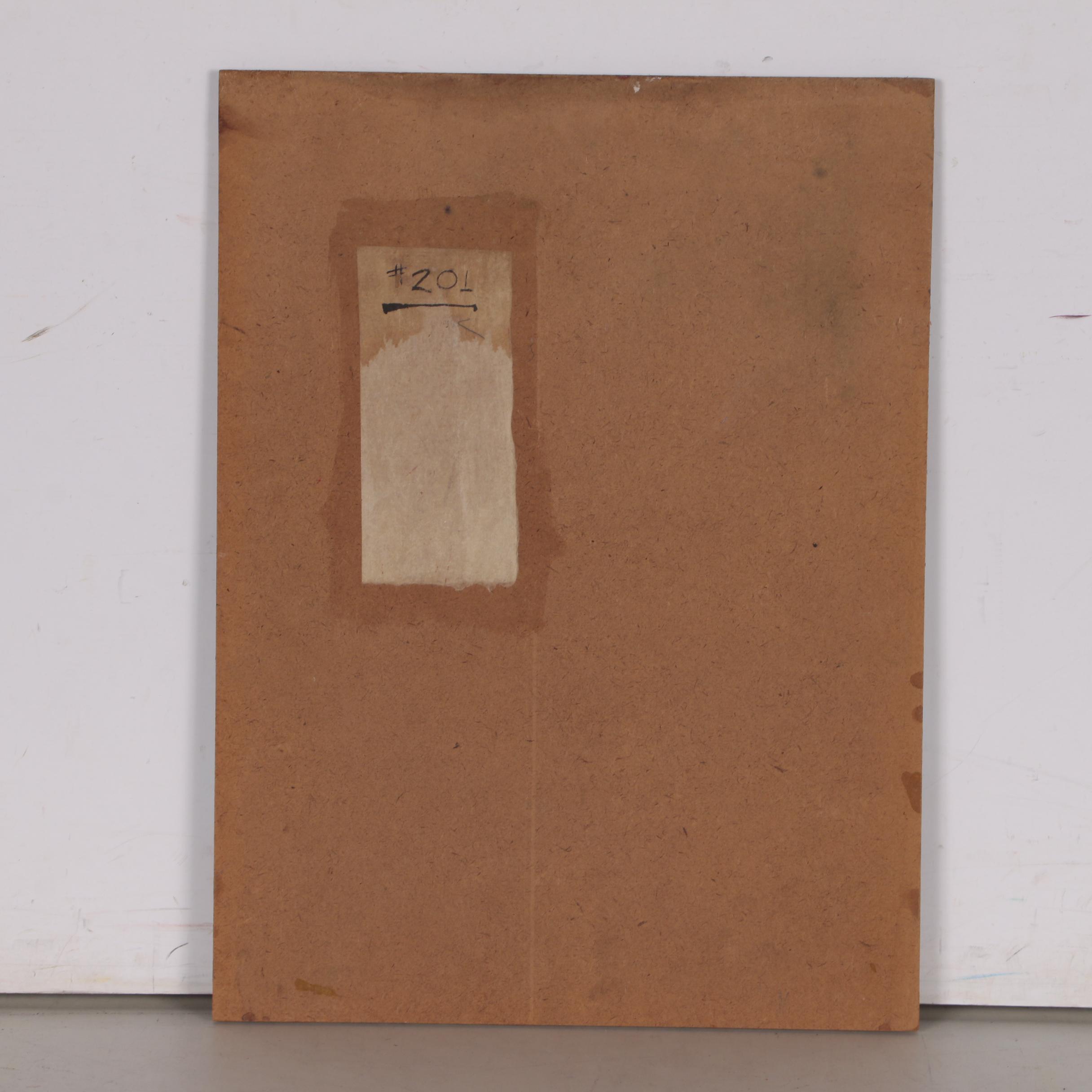 Leonard Maurer Abstract Oil Painting