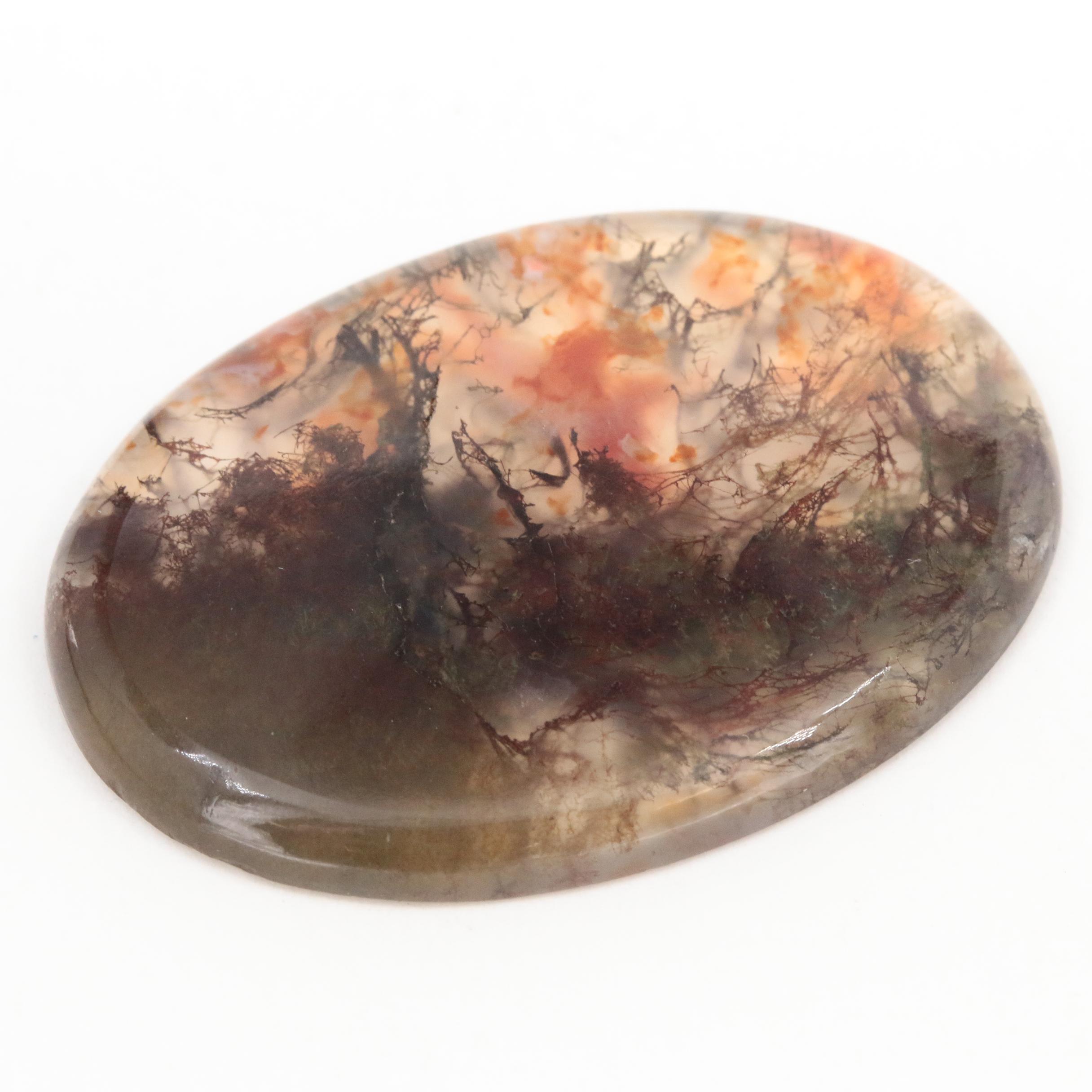 Loose 29.23 CT Moss Agate