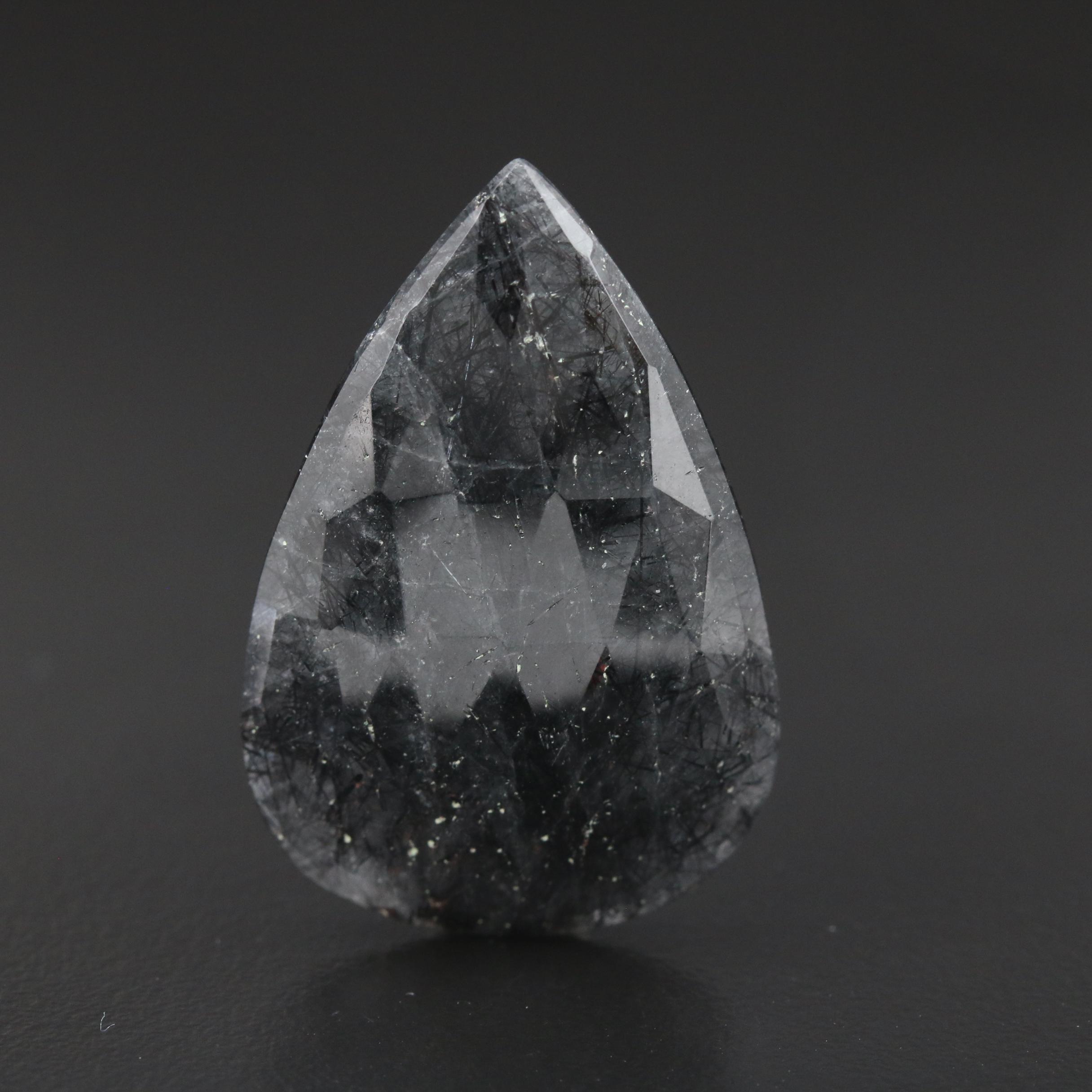Loose 17.83 CT Tourmalinated Quartz
