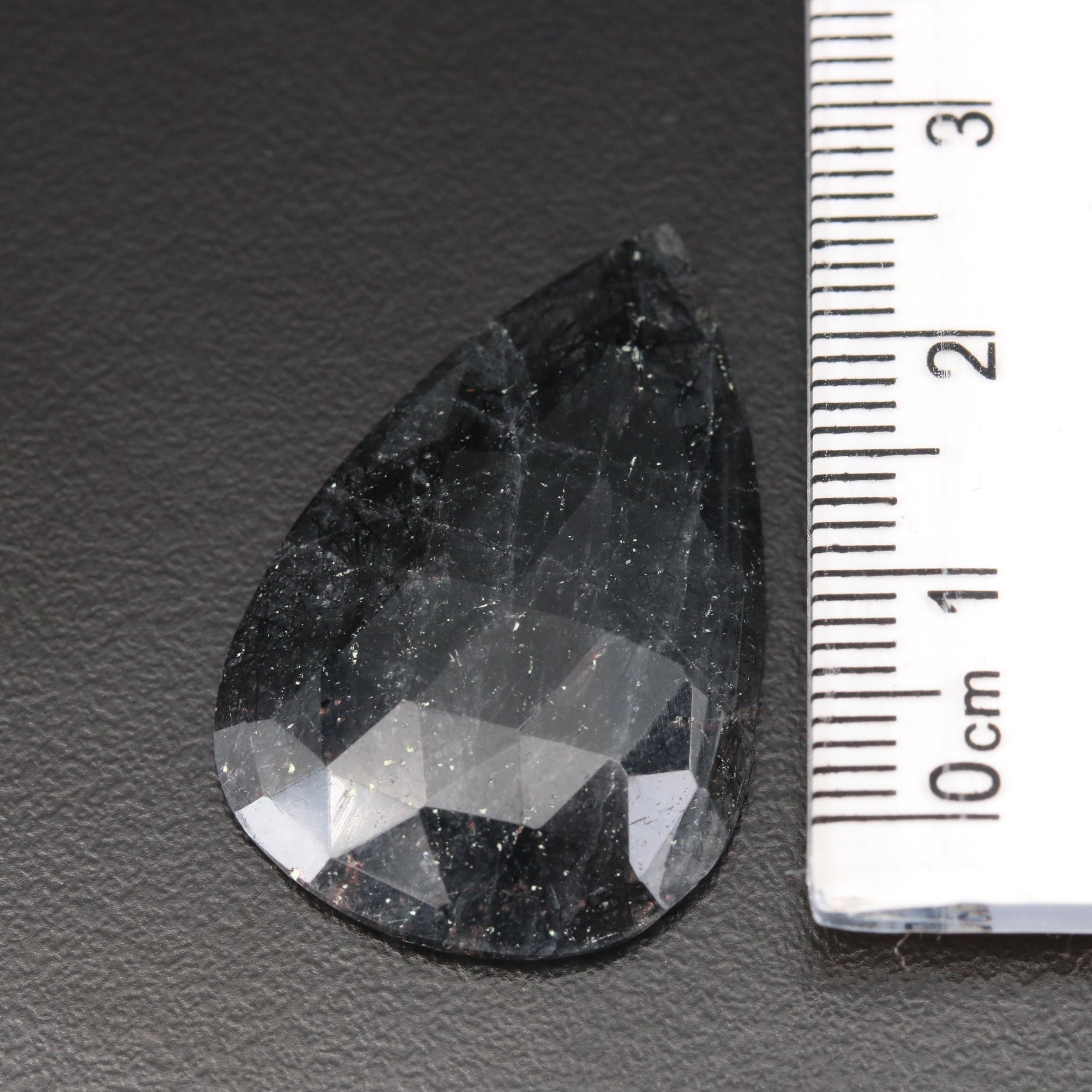 Loose 17.83 CT Tourmalinated Quartz