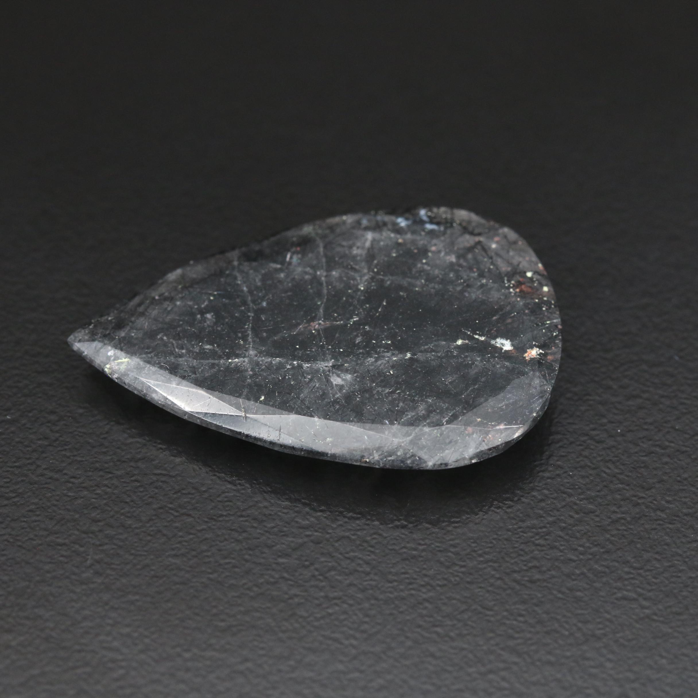 Loose 17.83 CT Tourmalinated Quartz