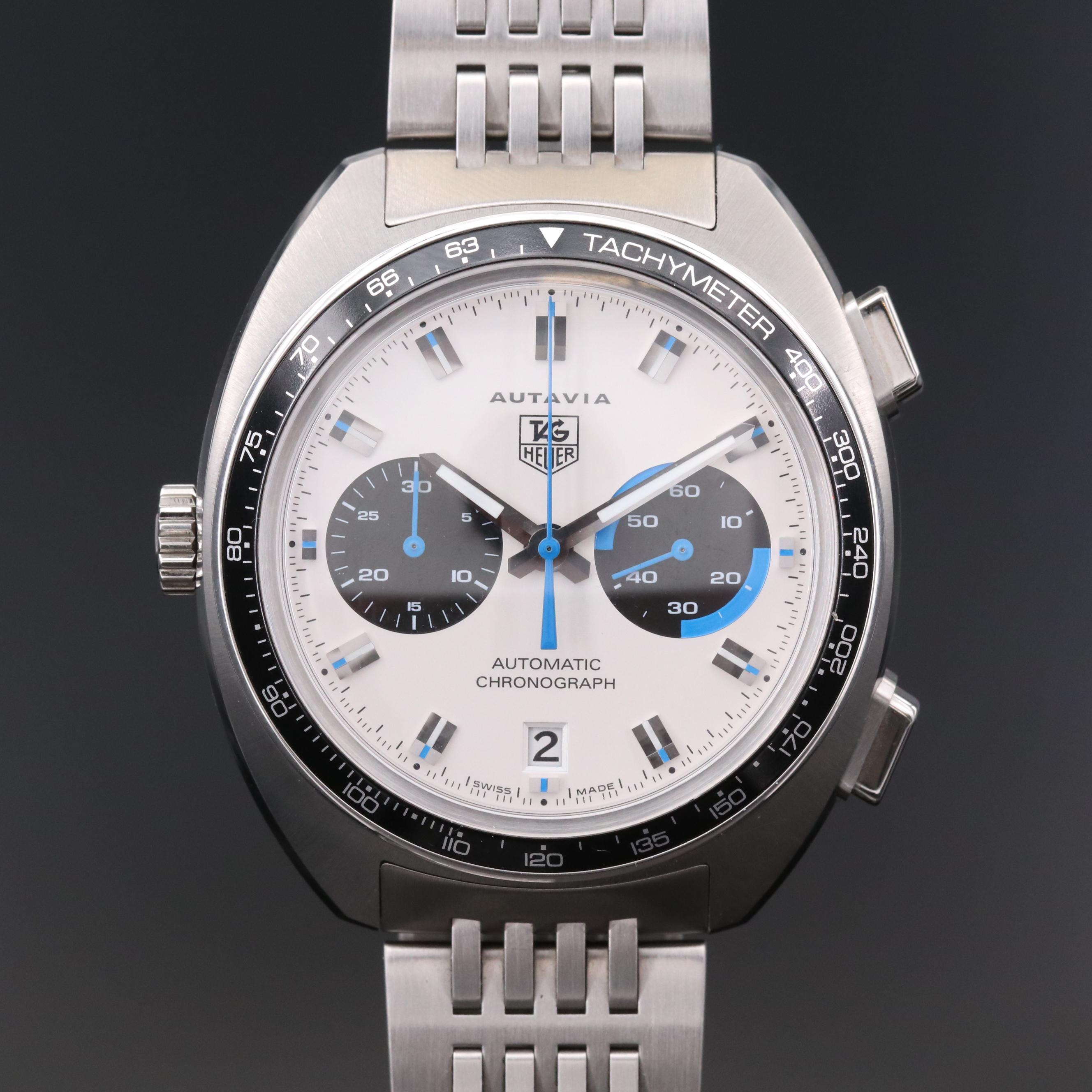 TAG Heuer Autavia Jo Siffert Re Edition Stainless Steel Chronograph Watch