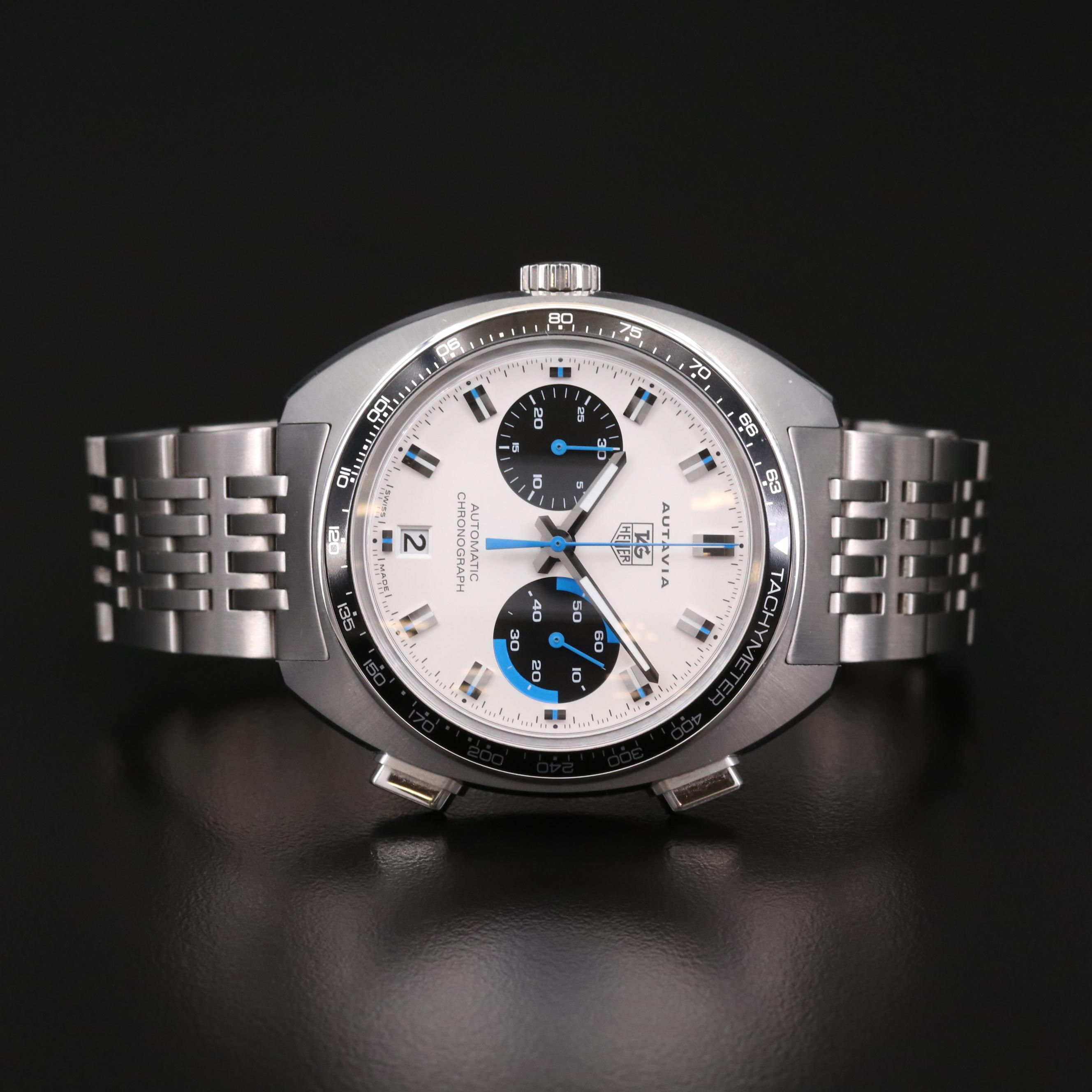TAG Heuer Autavia Jo Siffert Re Edition Stainless Steel Chronograph Watch