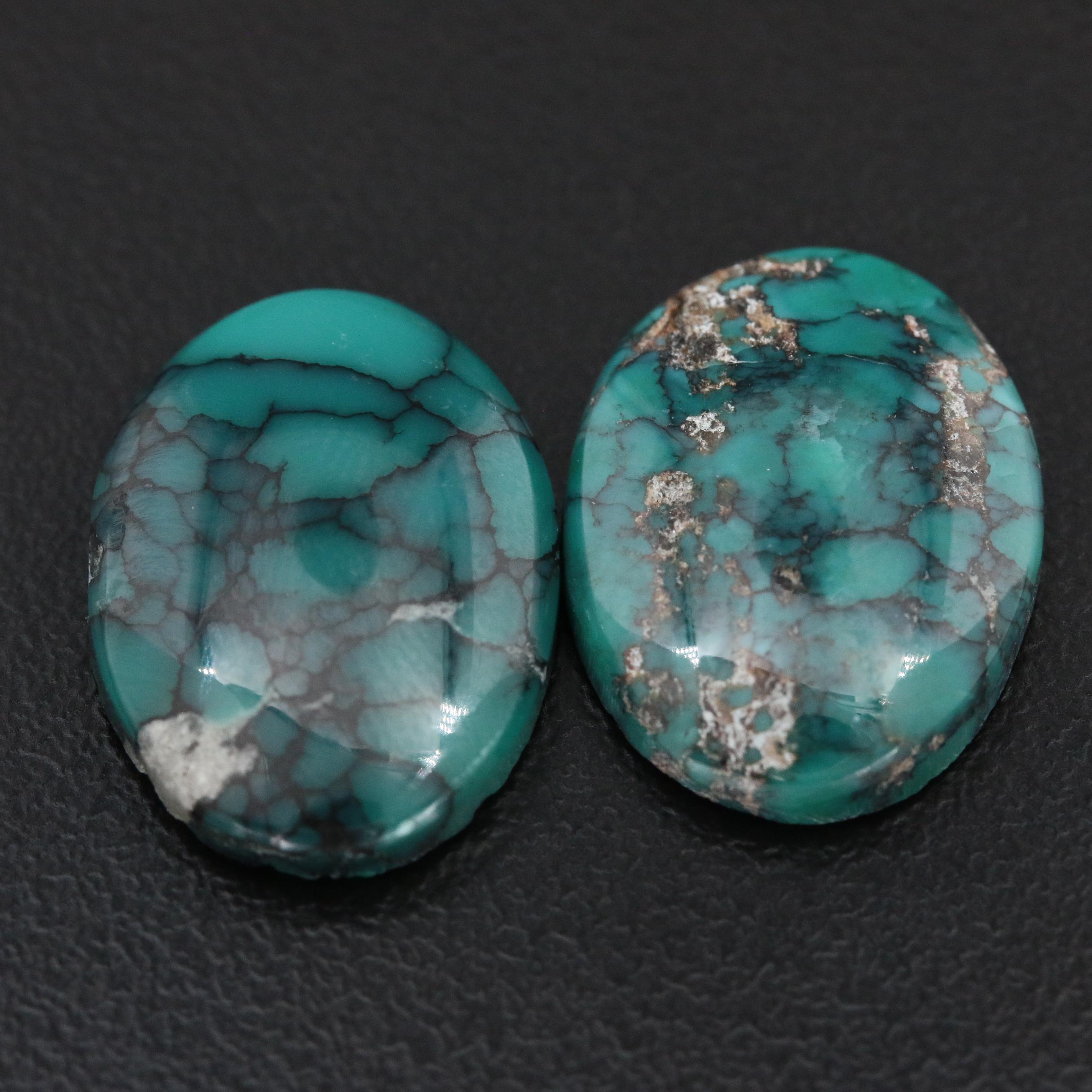 Loose 16.61 CTW Turquoise Cabochons