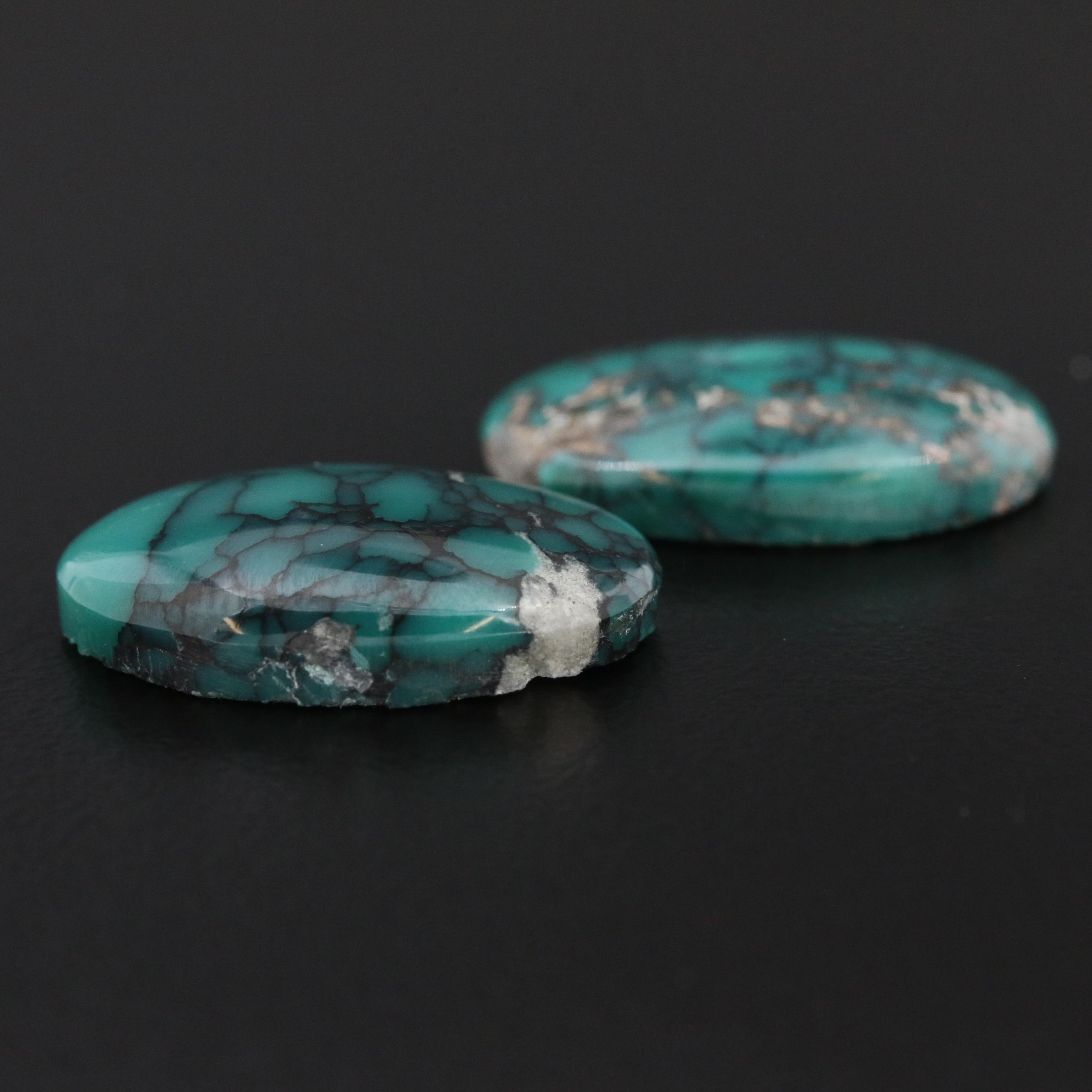 Loose 16.61 CTW Turquoise Cabochons