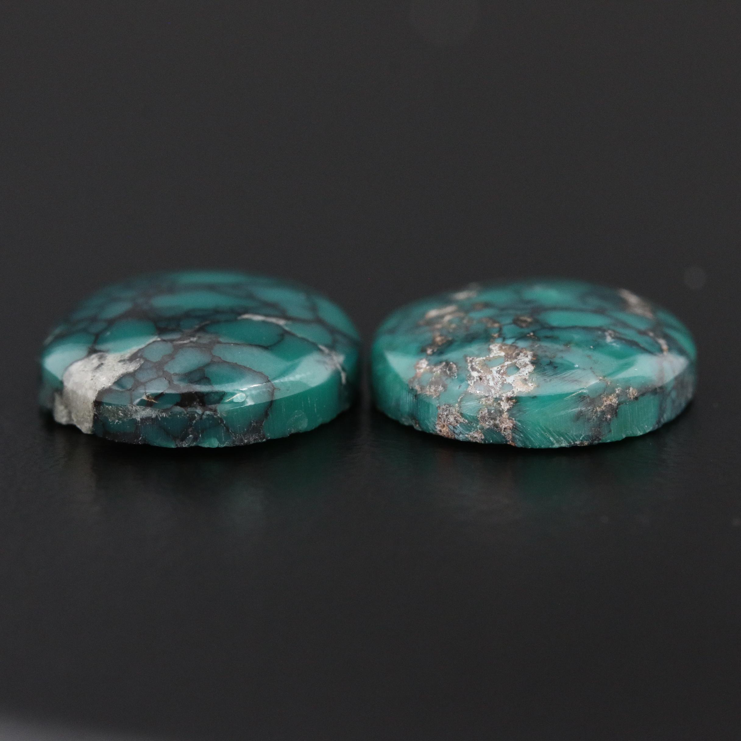 Loose 16.61 CTW Turquoise Cabochons