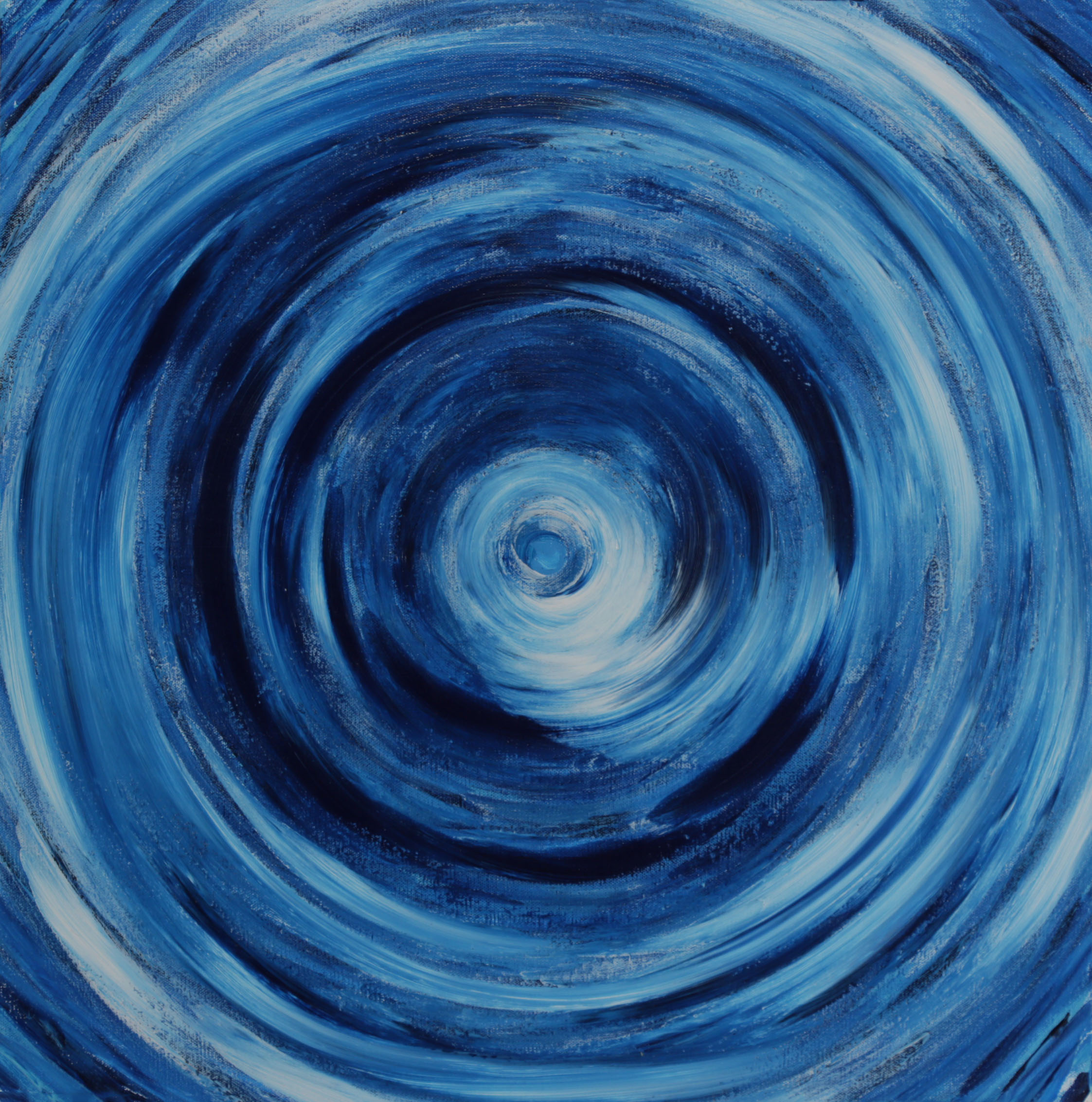 deSanto Abstract Acrylic Painting "Luna Azul"