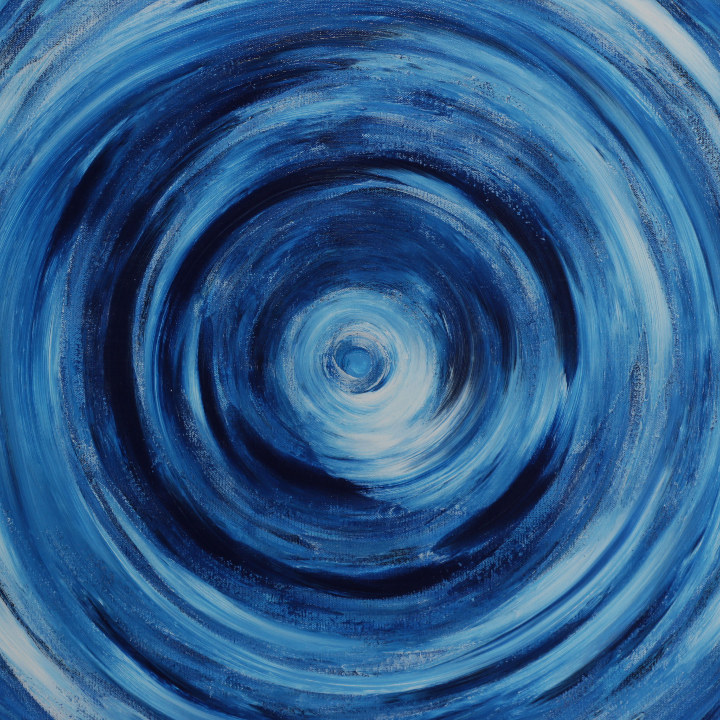 deSanto Abstract Acrylic Painting "Luna Azul"