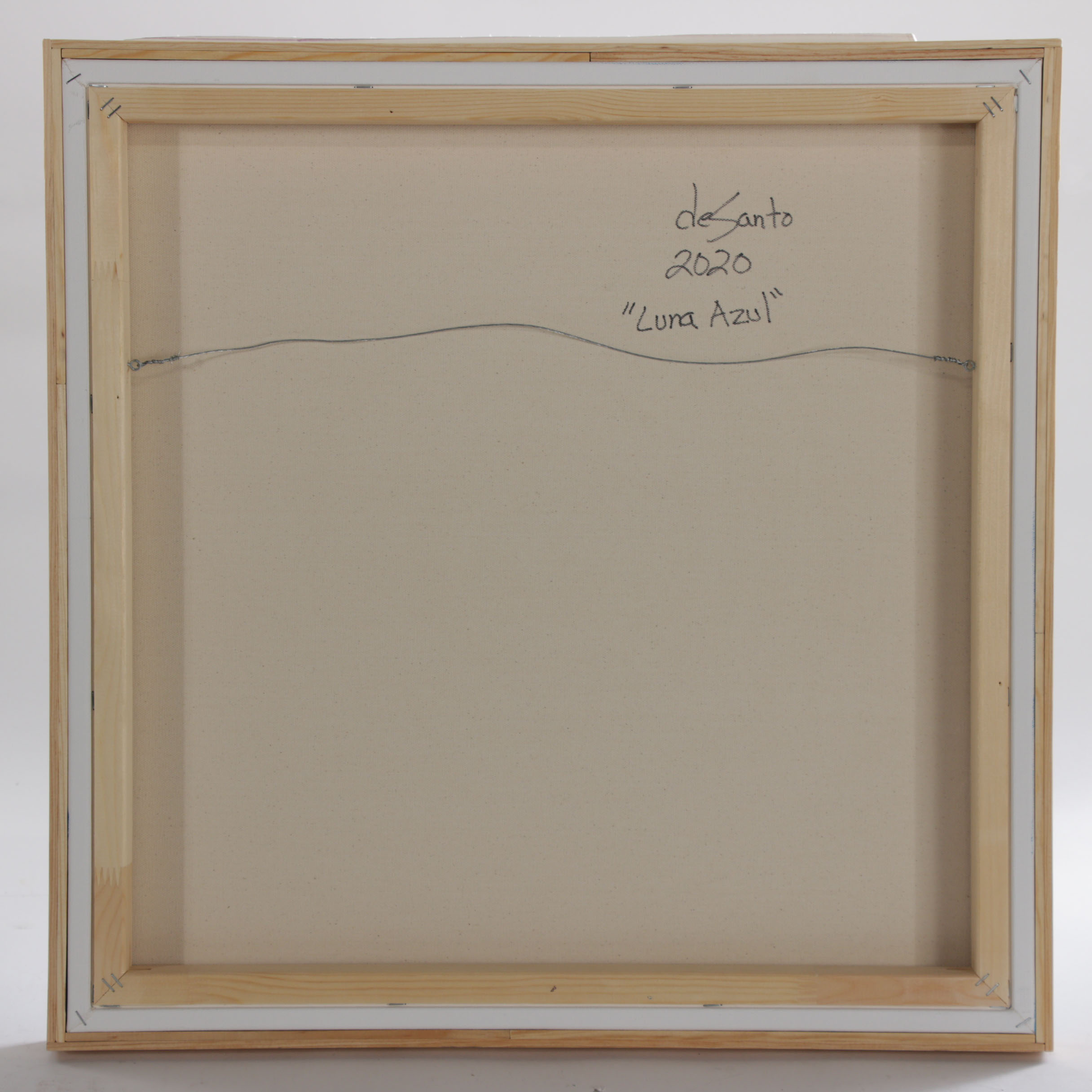 deSanto Abstract Acrylic Painting "Luna Azul"