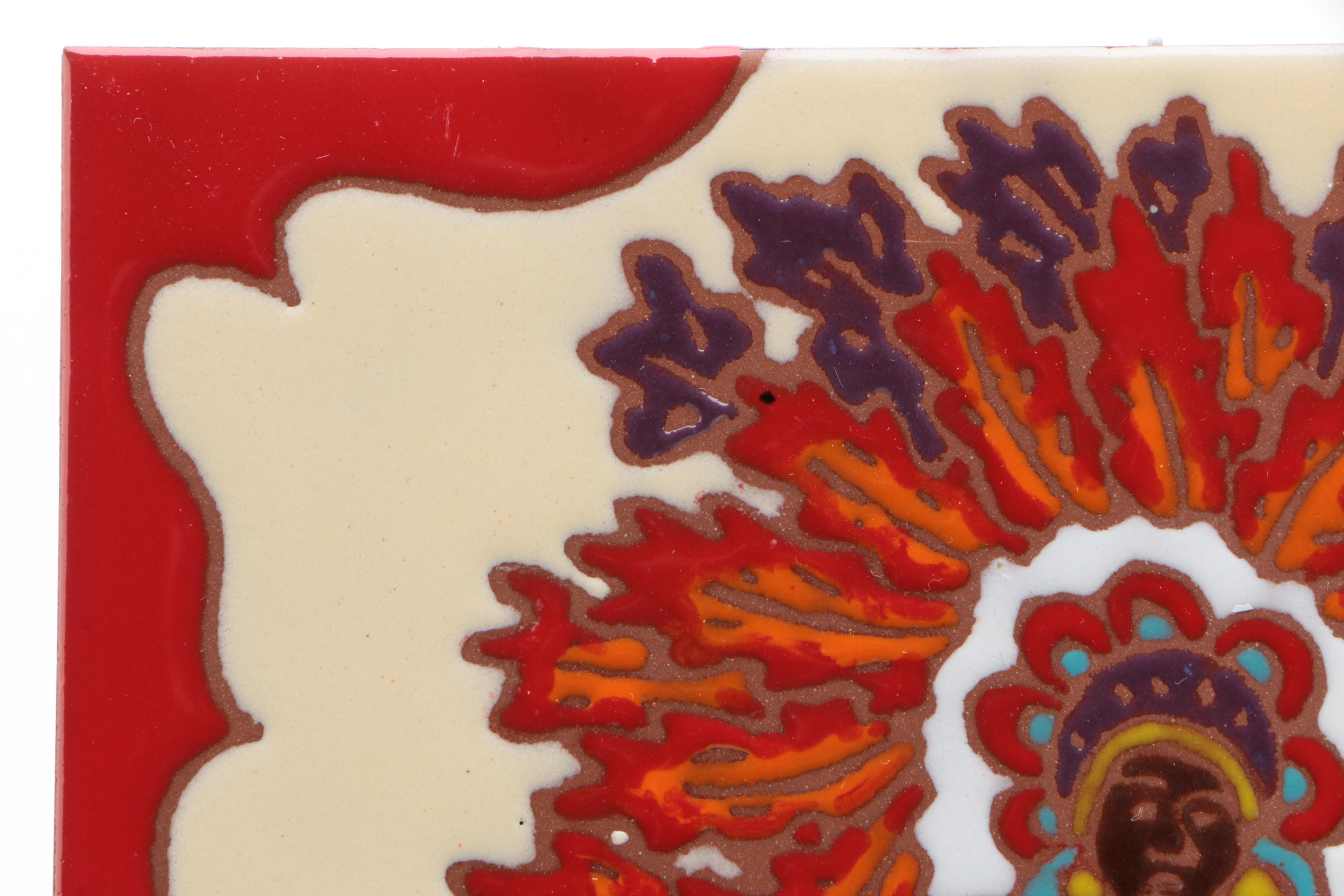 Jennifer Roche Hand-Painted Italian Earthenware Tile