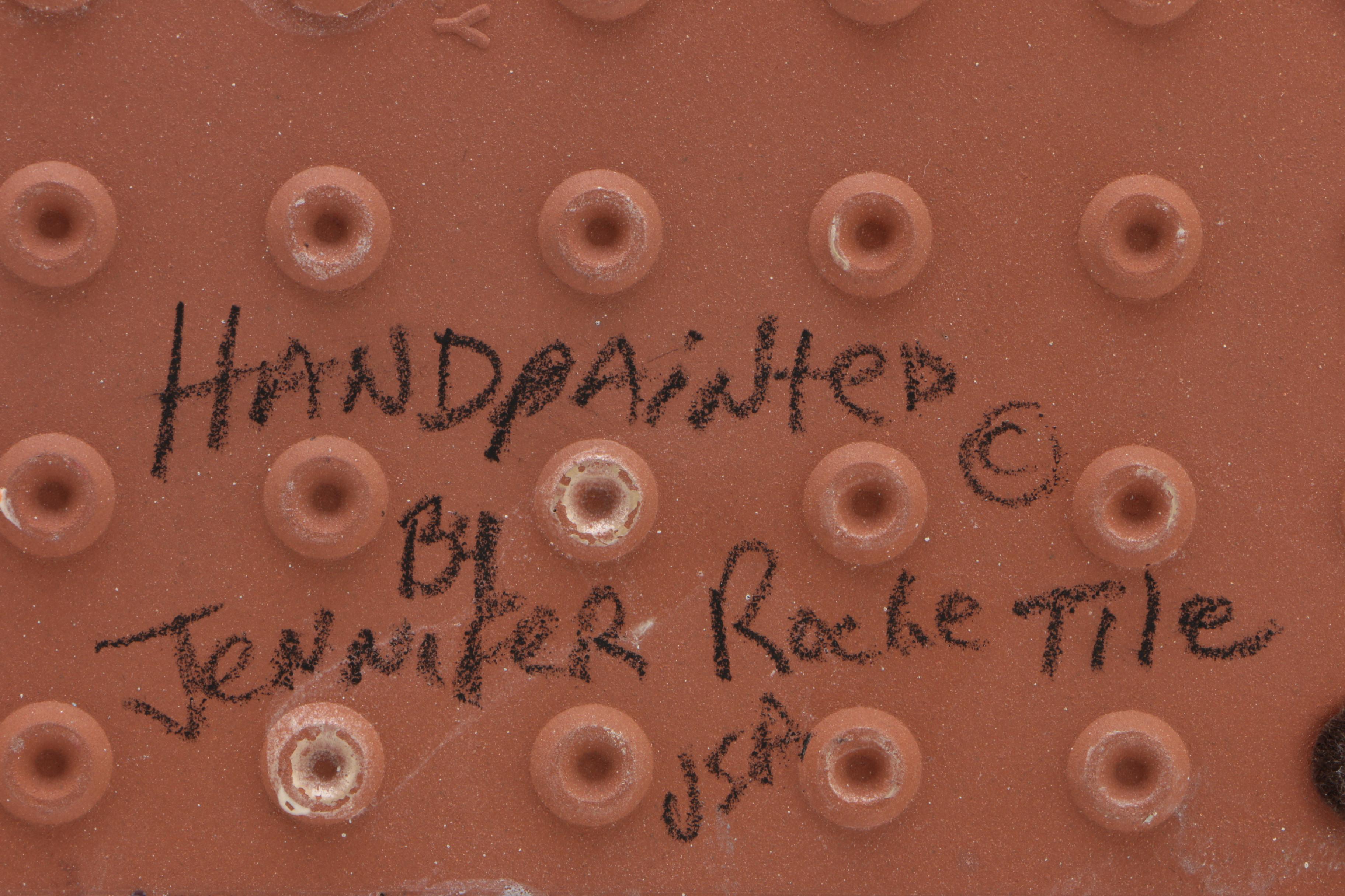 Jennifer Roche Hand-Painted Italian Earthenware Tile