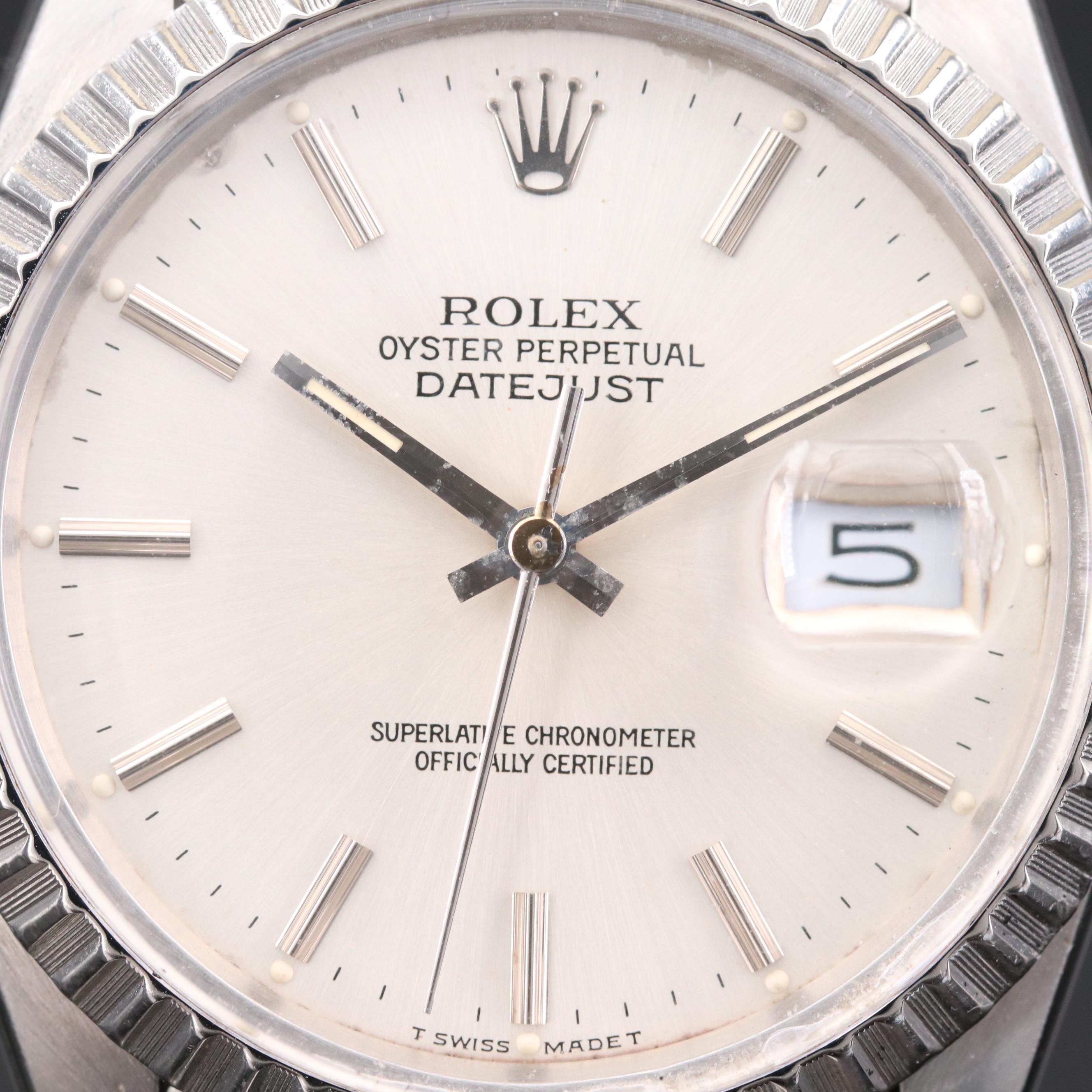 Rolex Datejust Stainless Steel Automatic Watch, 1987