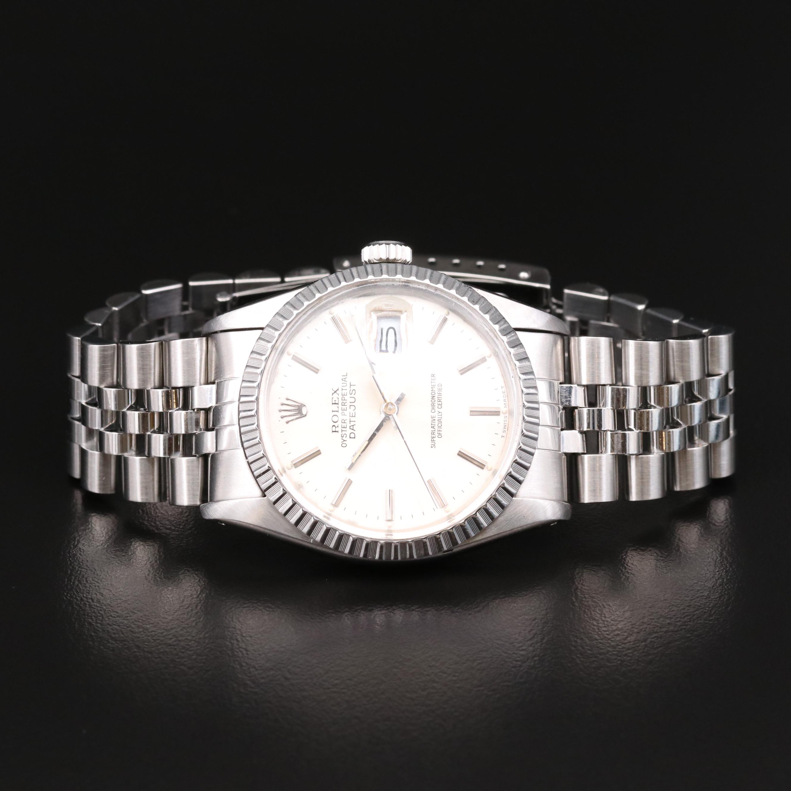 Rolex Datejust Stainless Steel Automatic Watch, 1987