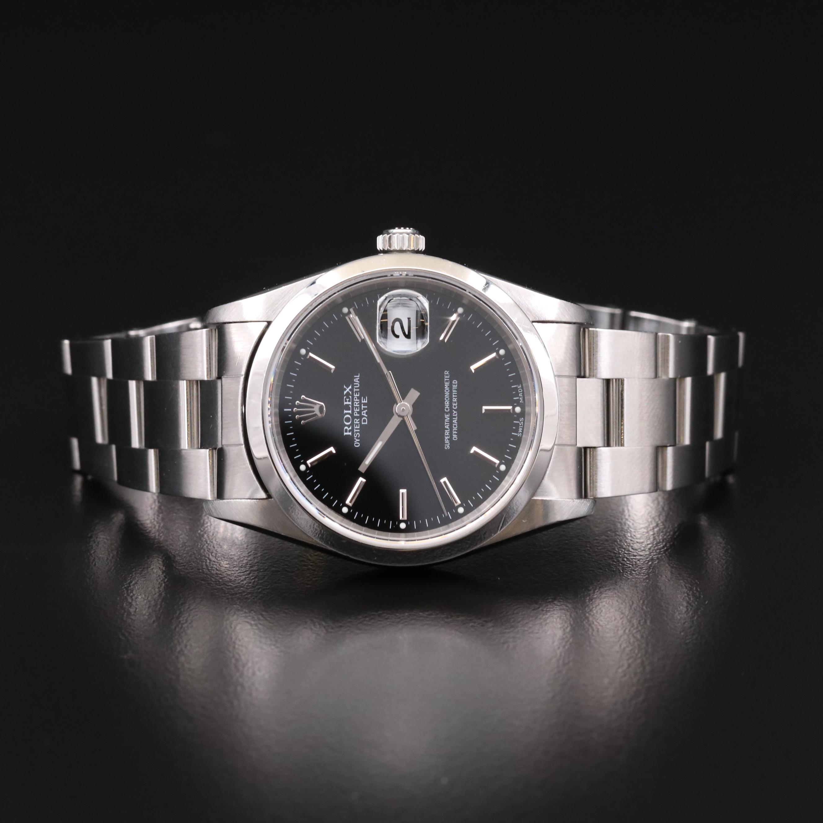 Rolex Date 15200 Stainless Steel Automatic Watch, 2006