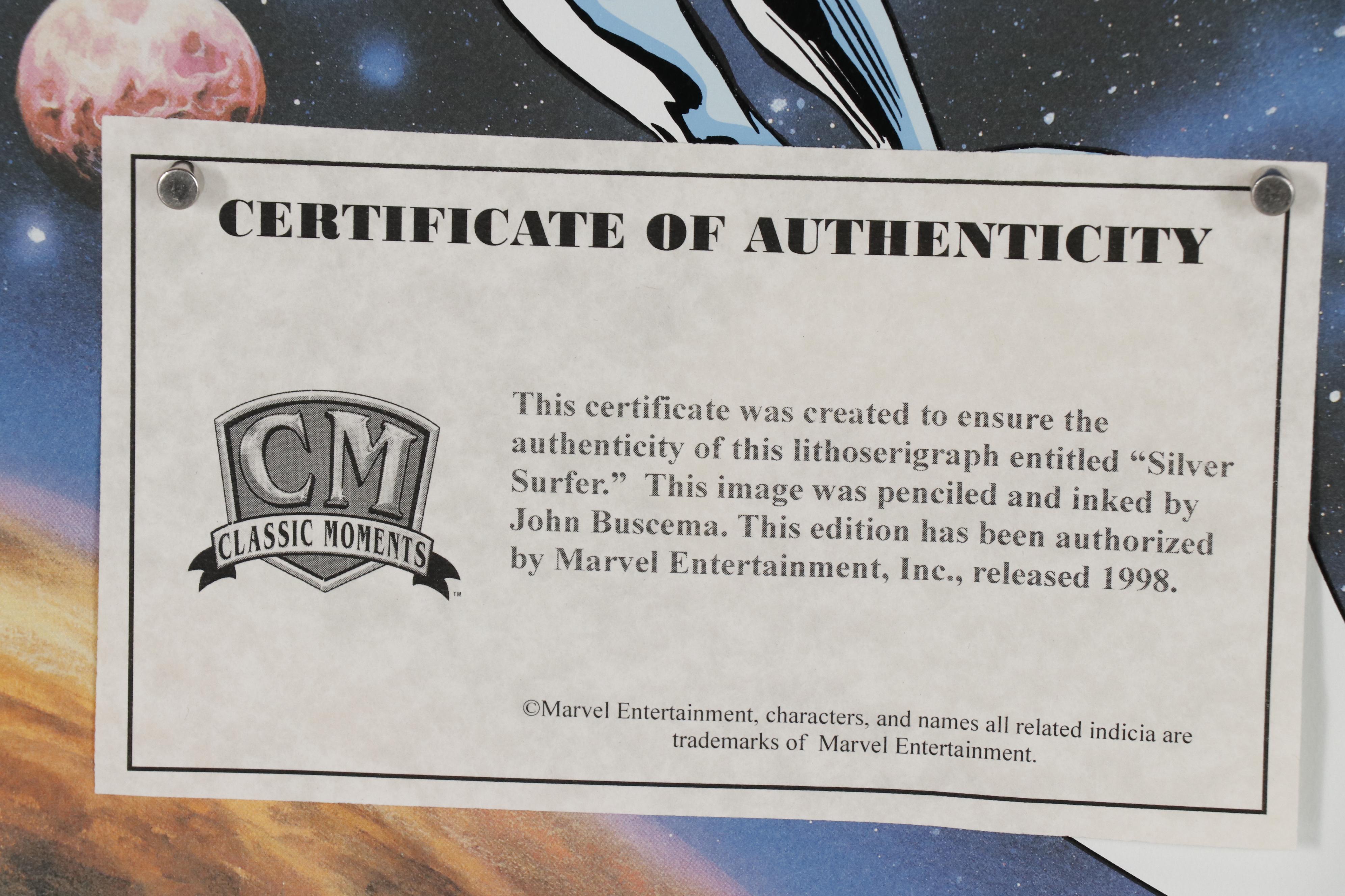 Lithoserigraph after John Buscema and Joe Jusko "Marvel Comics - Silver Surfer"