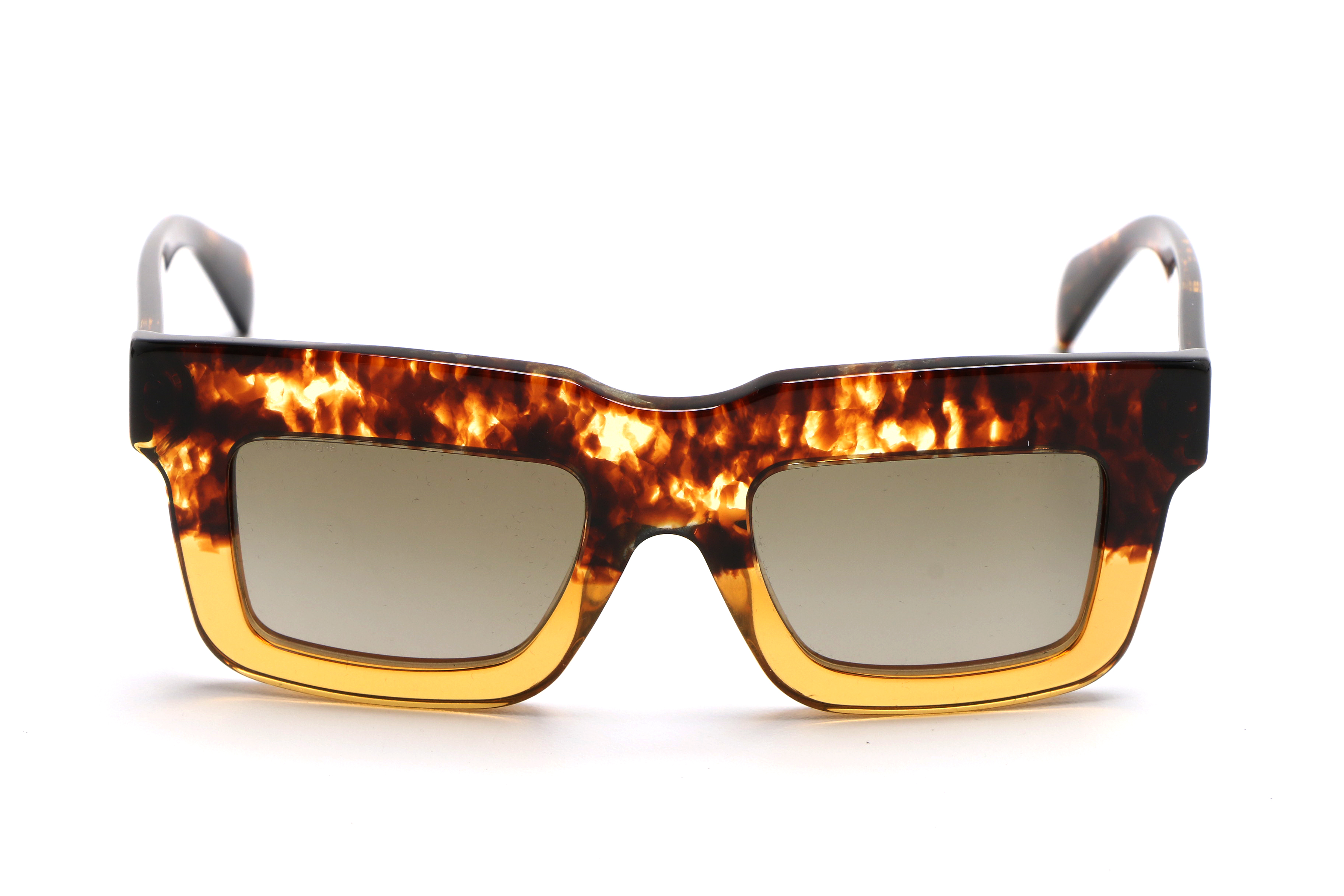 Prada SPR 11Q Gradient Sunglasses in Tortoise with Case