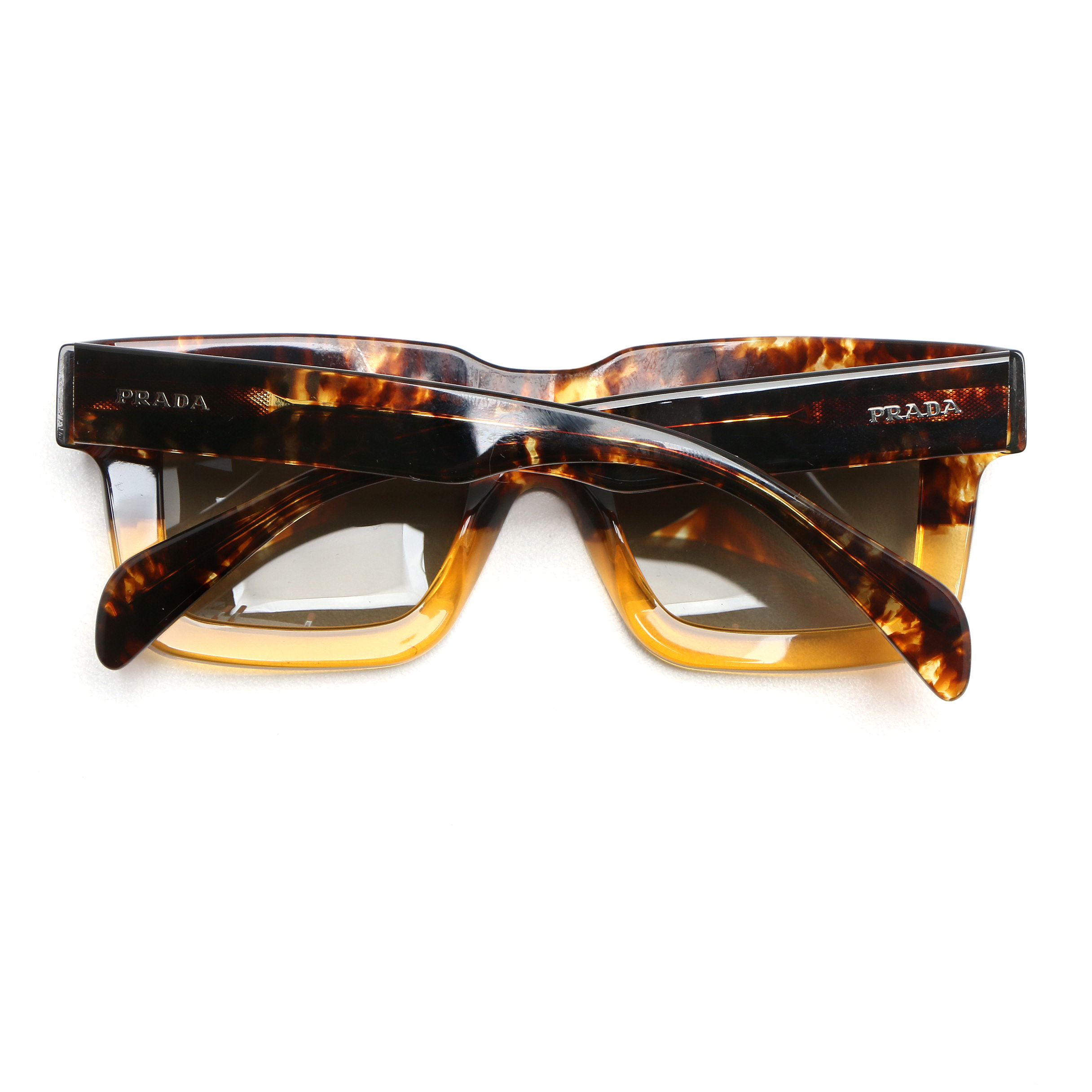 Prada SPR 11Q Gradient Sunglasses in Tortoise with Case