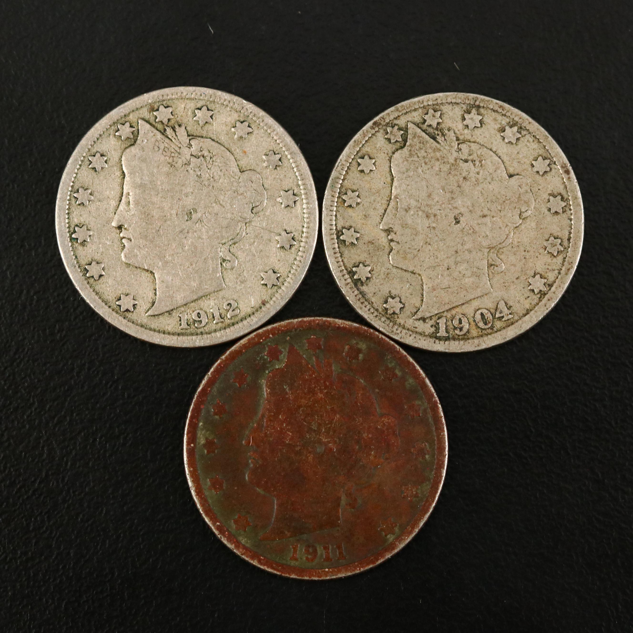 Twenty-Five Antique to Vintage U.S. Nickels