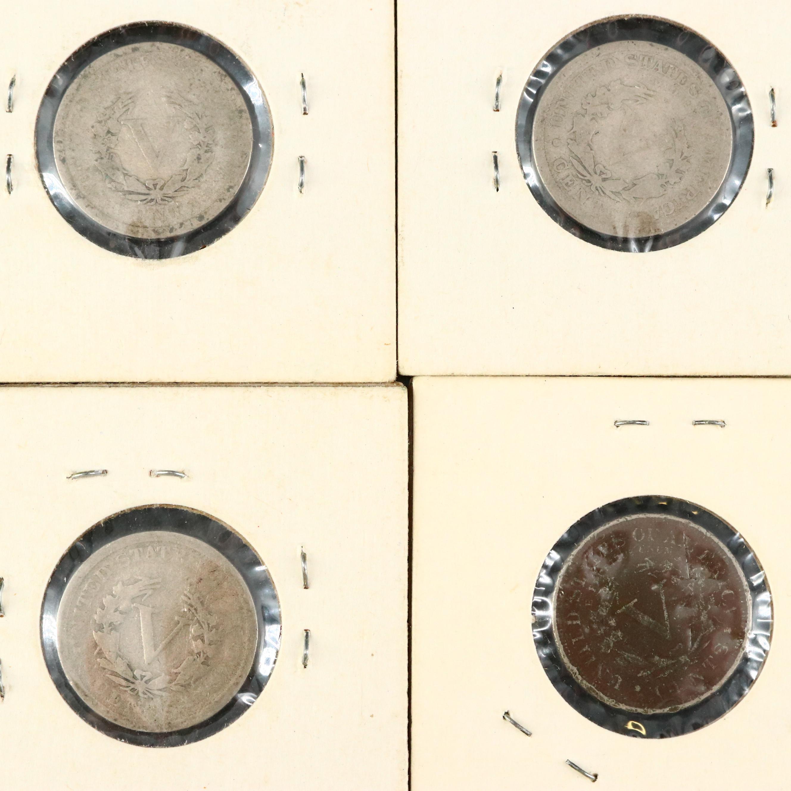 Twenty-Five Antique to Vintage U.S. Nickels