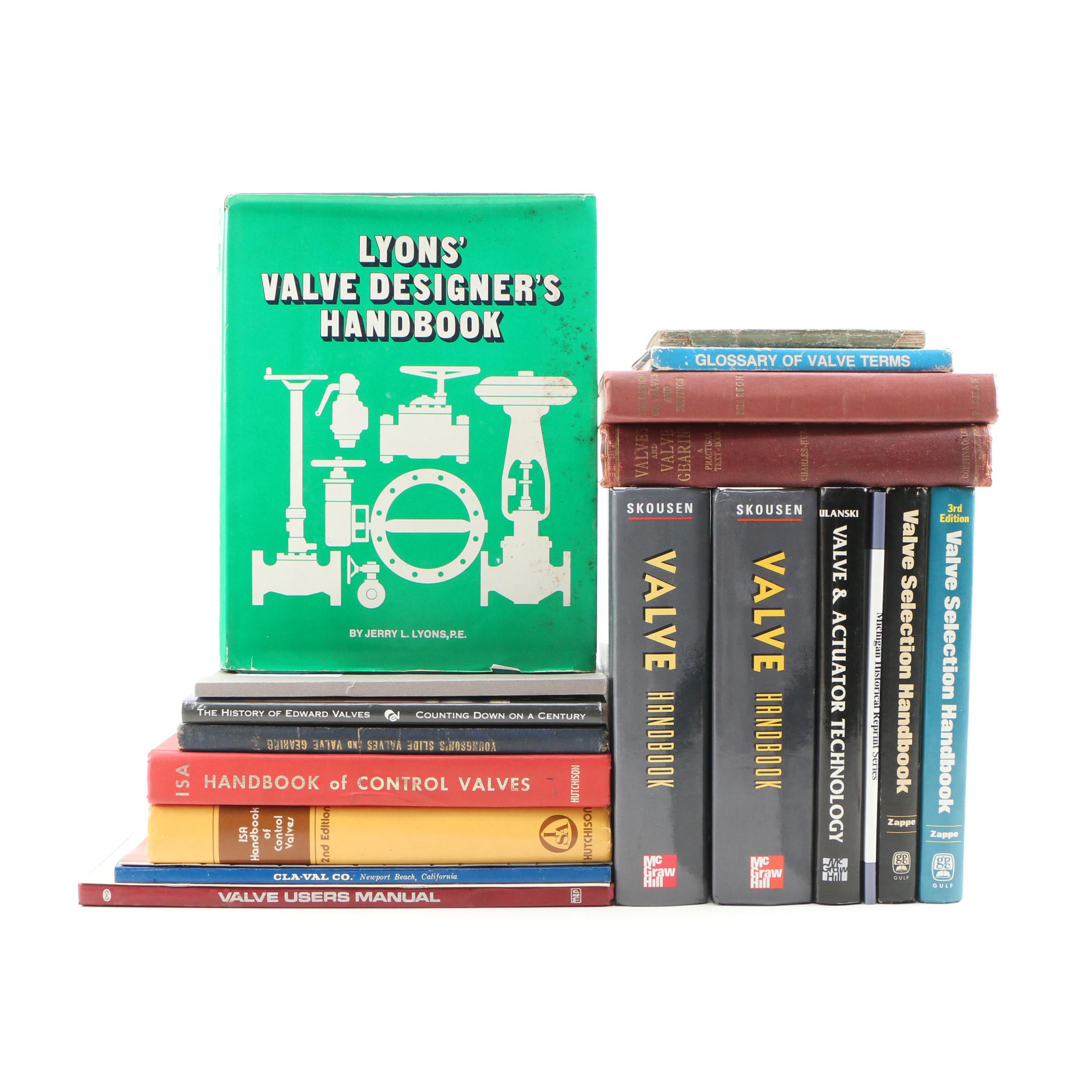 1982 "Lyons' Valve Designer's Handbook" and Other Books