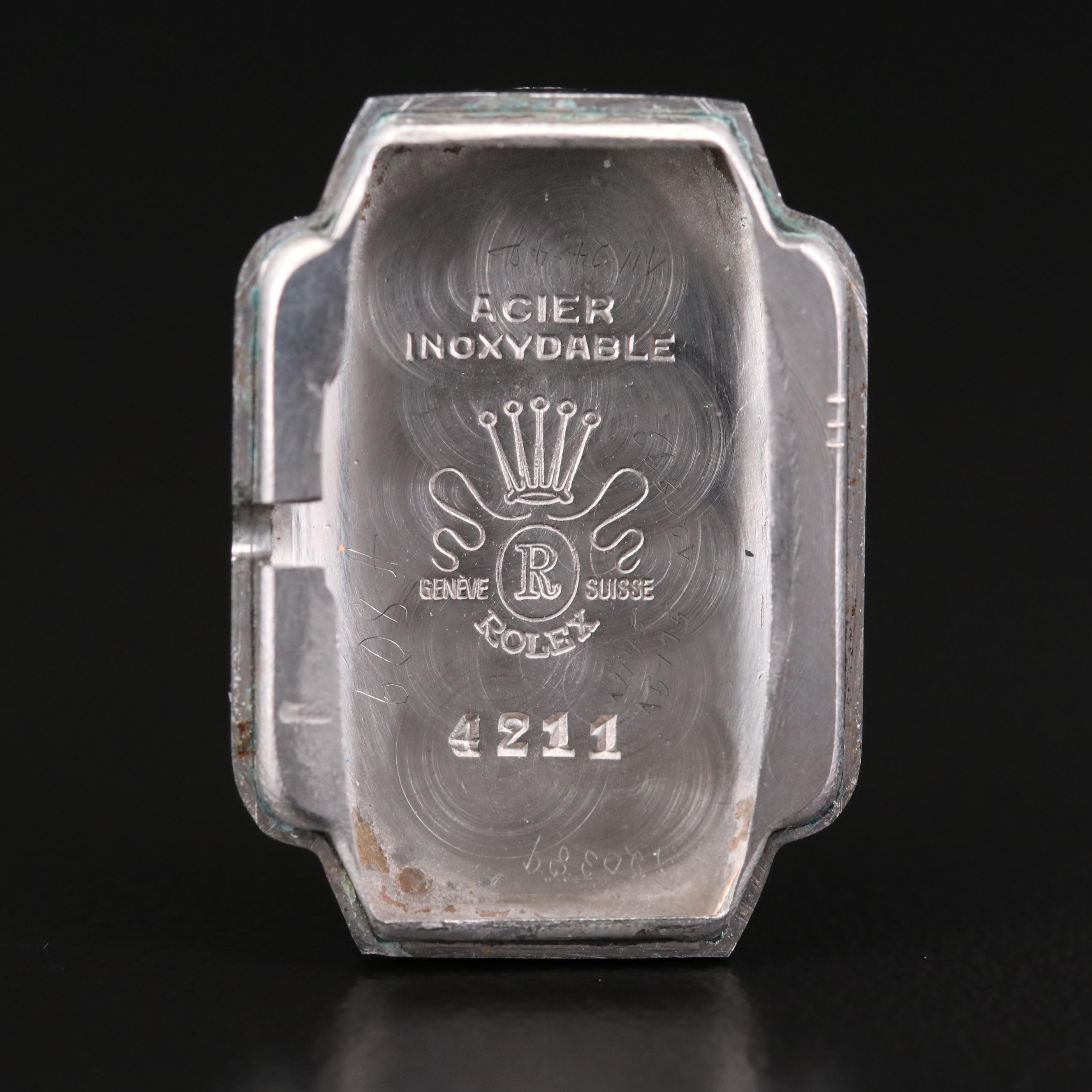 Vintage Rolex Stainless Steel Stem Wind Watch