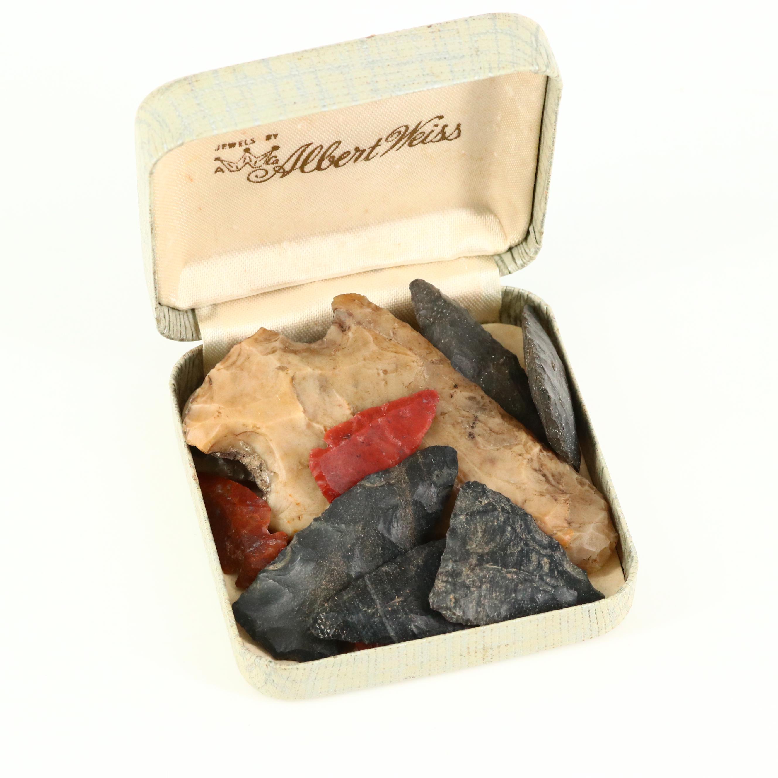 Collection of Eleven Native American Style Arrowheads