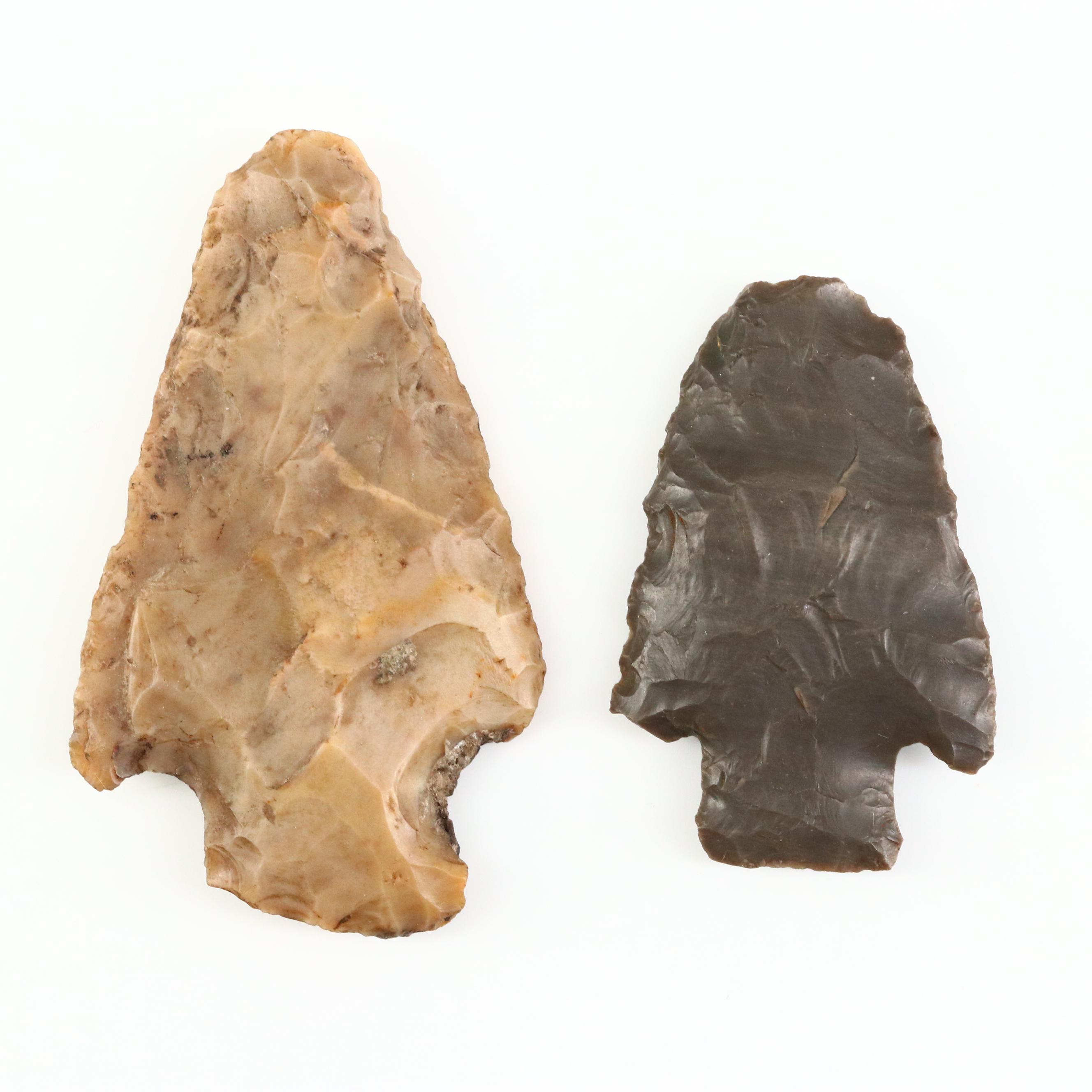 Collection of Eleven Native American Style Arrowheads