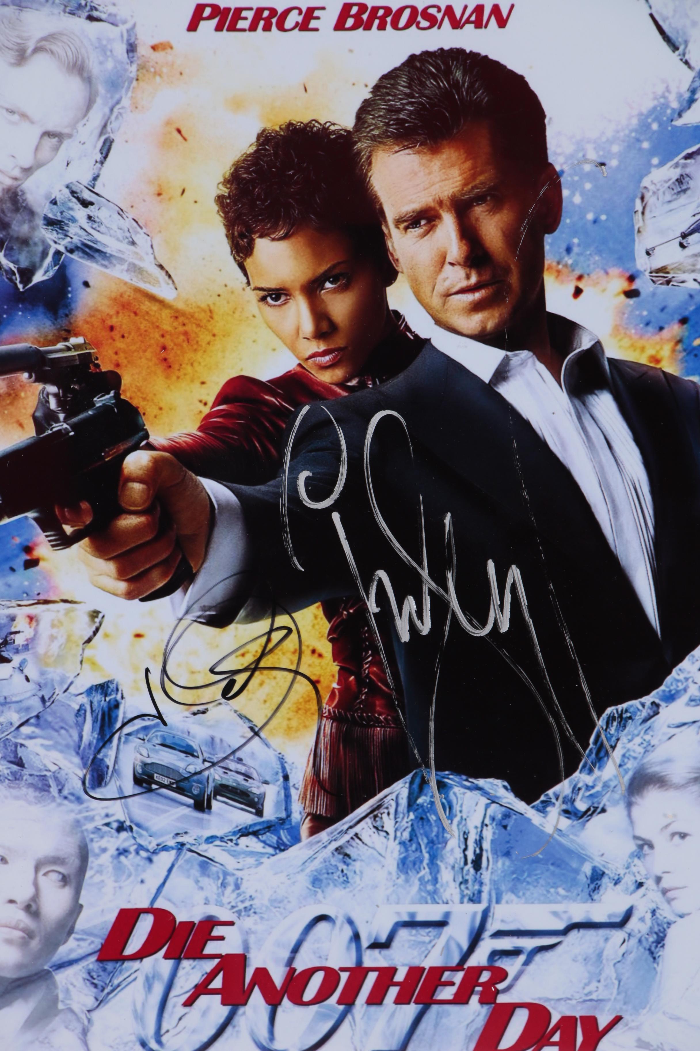 Halle Berry and Pierce Bronson Signed "Die Another Day" Display, Beckett COA