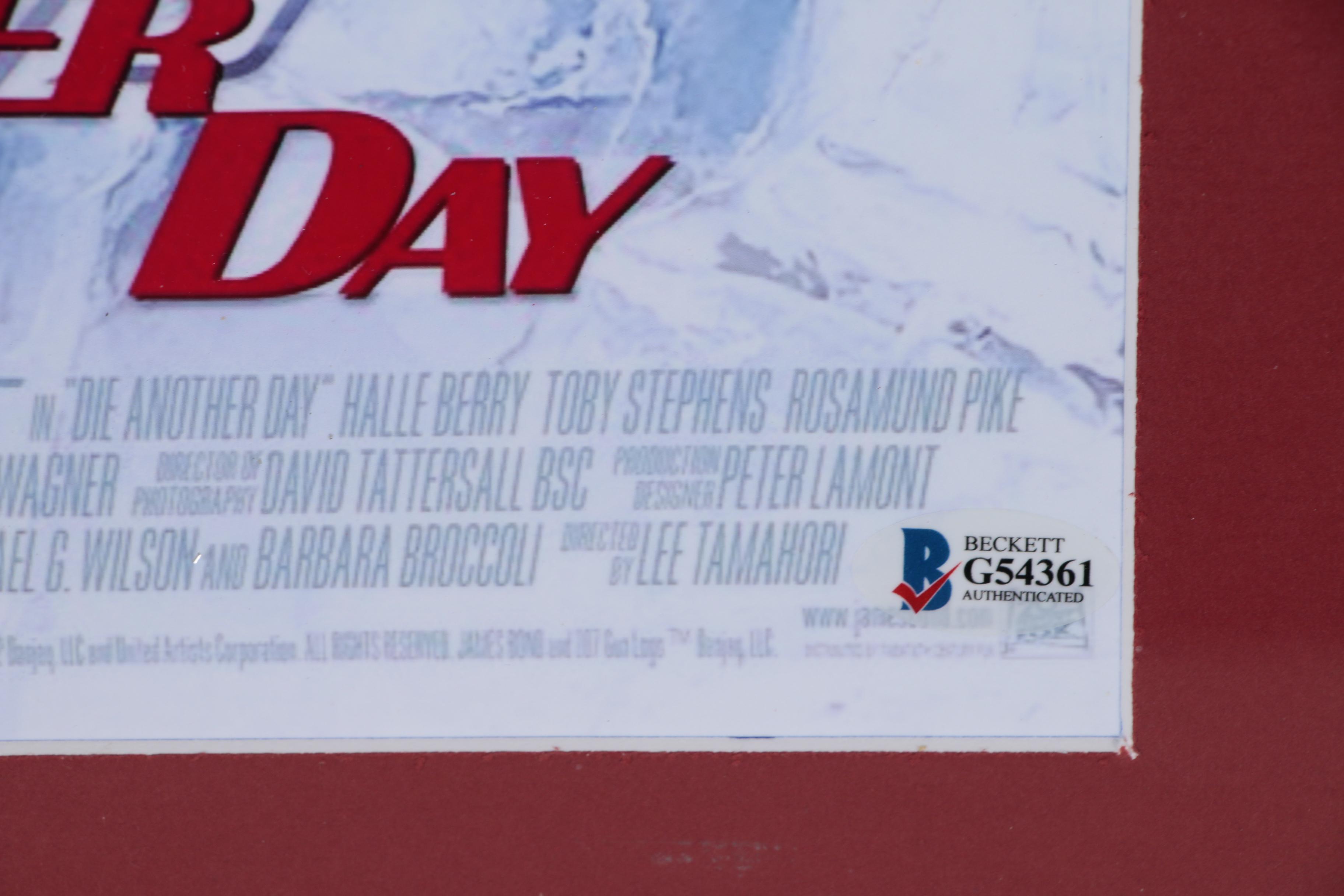 Halle Berry and Pierce Bronson Signed "Die Another Day" Display, Beckett COA