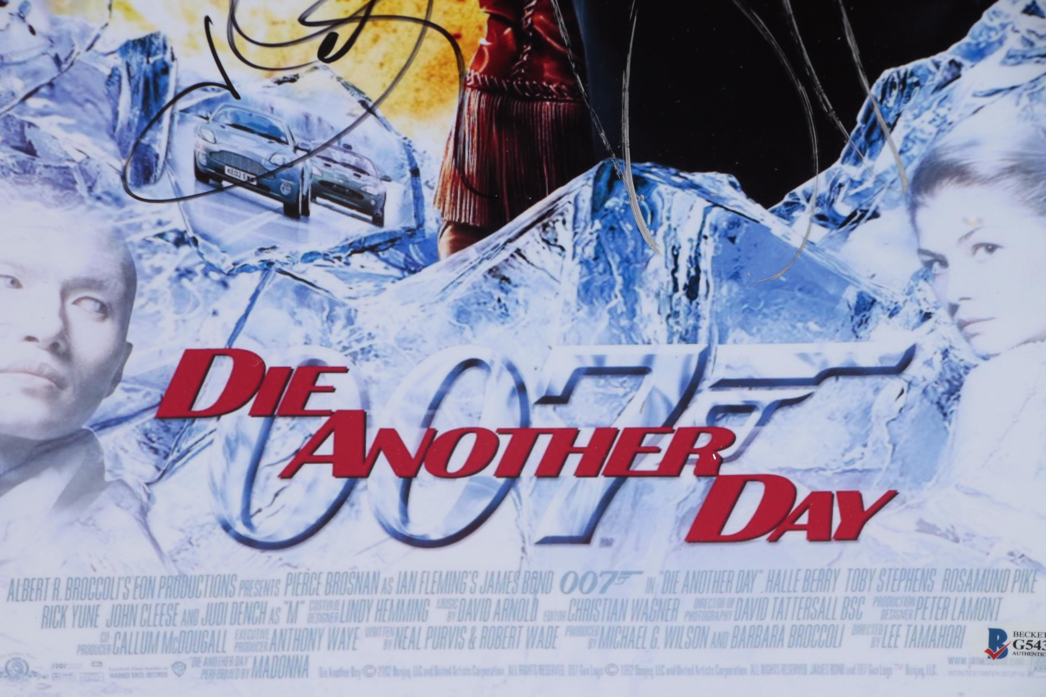 Halle Berry and Pierce Bronson Signed "Die Another Day" Display, Beckett COA