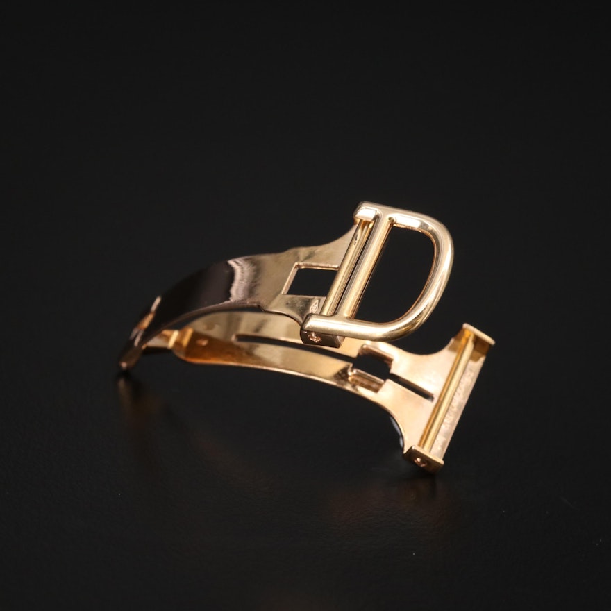 18K Yellow Gold Cartier Deployment Clasp for 16.00 MM Band