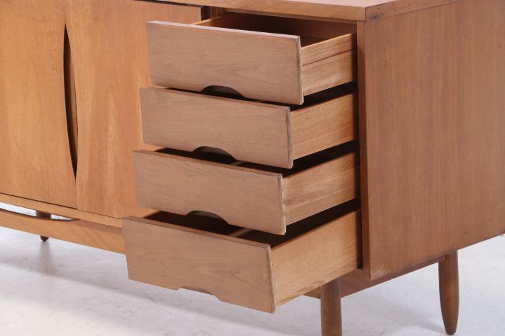 Mid Century Modern Walnut Credenza