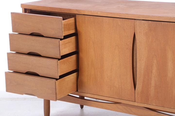 Mid Century Modern Walnut Credenza