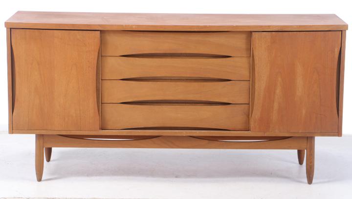 Mid Century Modern Walnut Credenza