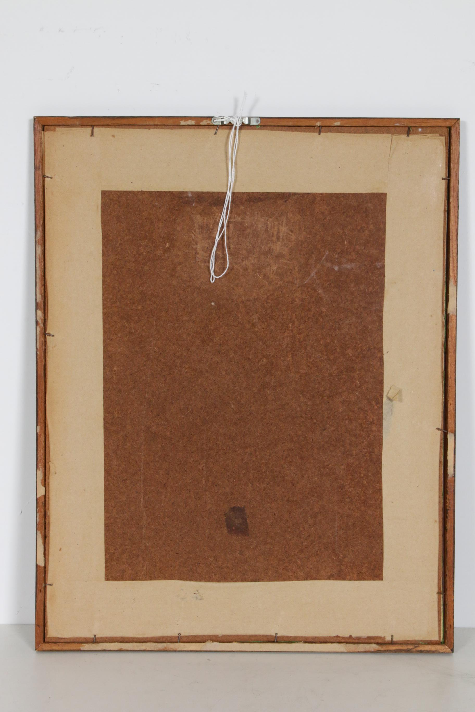 Sriboon Sanong Ink Drawing of Women Carrying Baskets, 1974